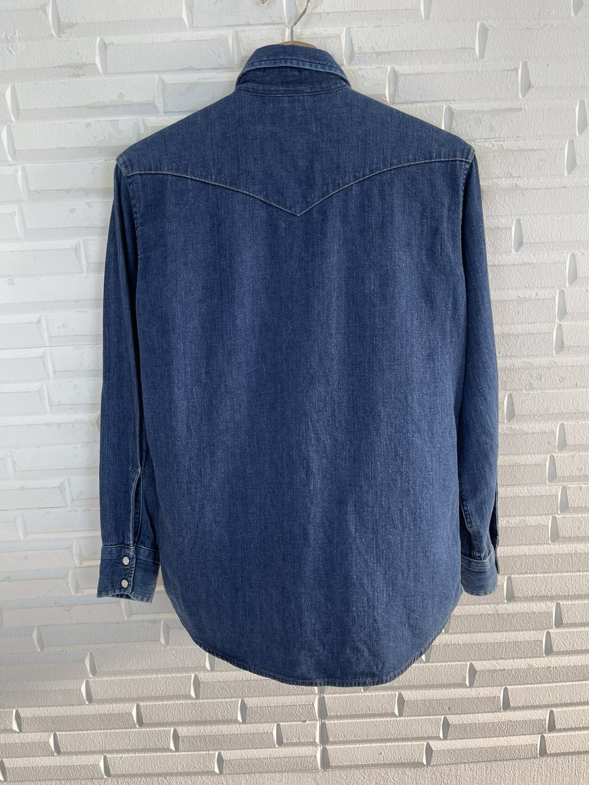 Blue Blue Japan × Indigo × Japanese Brand Vintage BLUE BLUE INDIGO DYED CHAMBREY MSFC Size US M / EU 48-50 / 2 - 5 Thumbnail