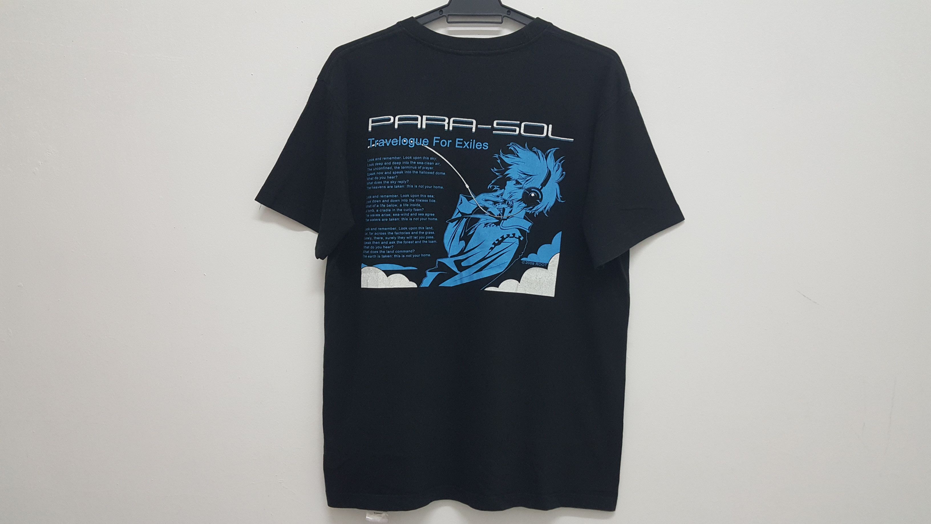 Anime RARE 🔥🔥🔥 PARA-SOL 🇯🇵 ANIME TRAVELOGUE FOR EXILES TEE Size US L / EU 52-54 / 3 - 1 Thumbnail