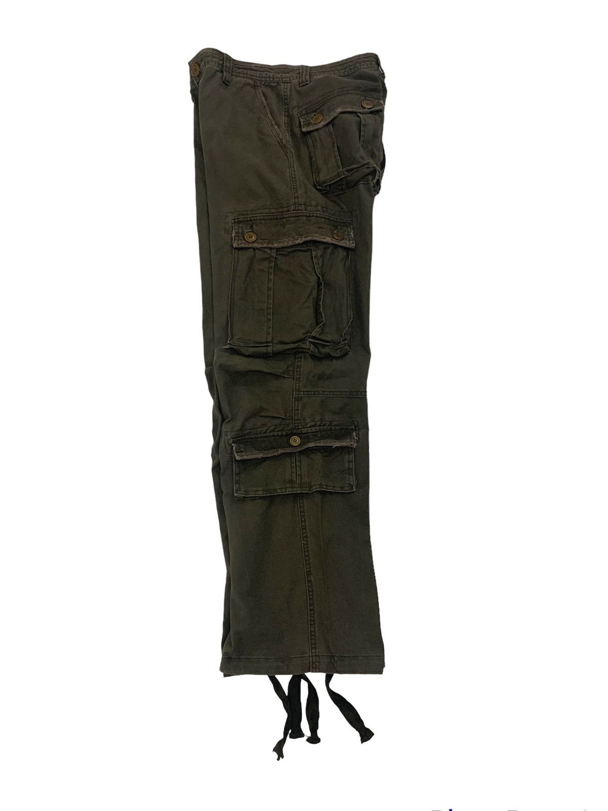 Japanese Brand Cargo Baggy Multipocket Army Pants Travis Brown Size US 30 / EU 46 - 2 Thumbnail
