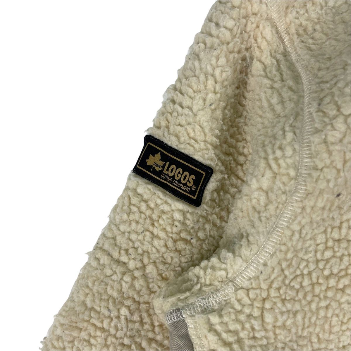Japanese Brand 🌟LOGOS Retro x Deep Pile Fleece Pocket Sweatshirt Size US L / EU 52-54 / 3 - 7 Thumbnail