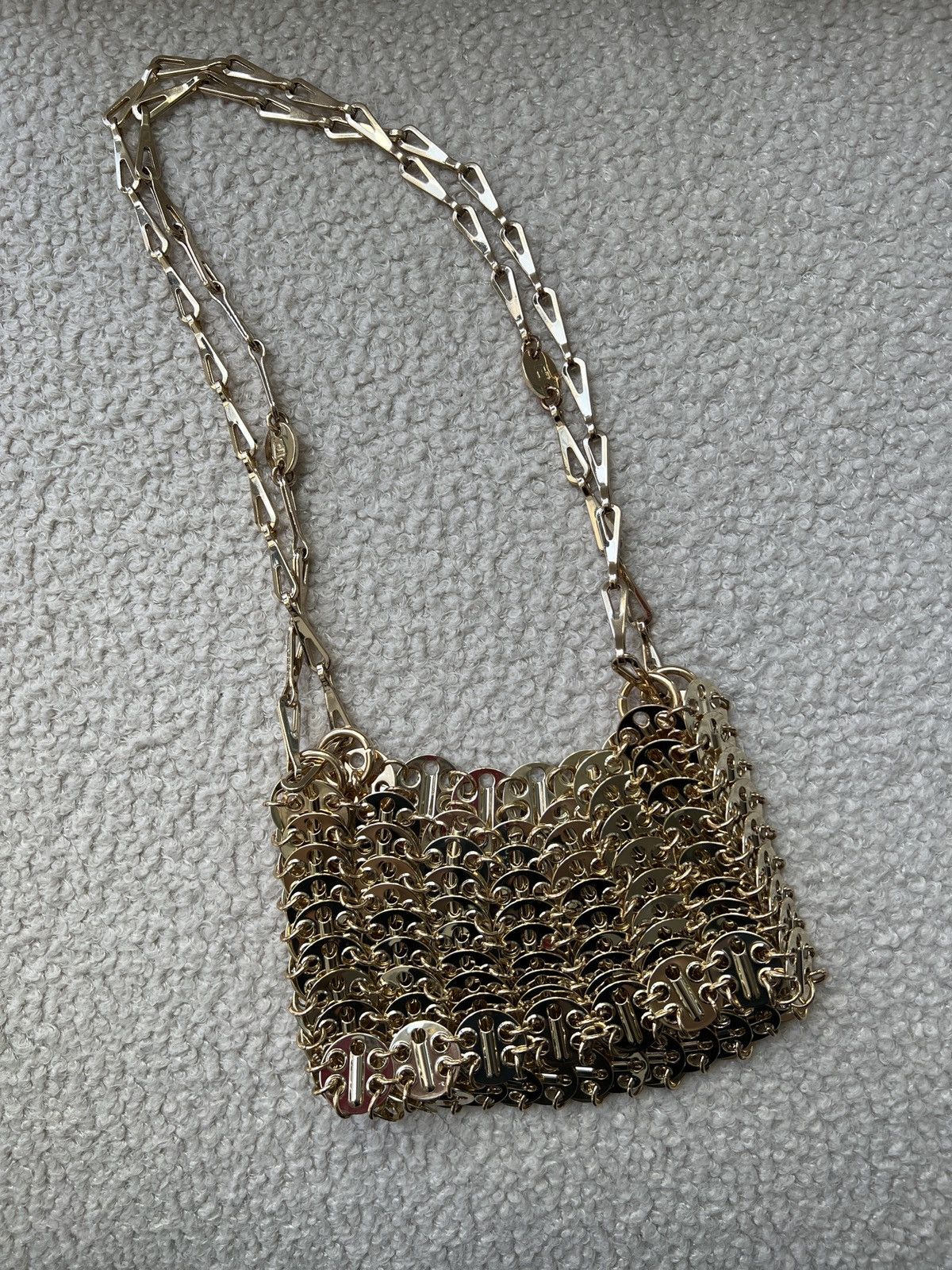 Paco Rabanne Gold Nano Iconic 1969 bag