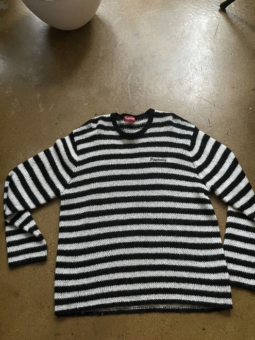 Supreme Supreme Stripe Mohair Sweater | Grailed