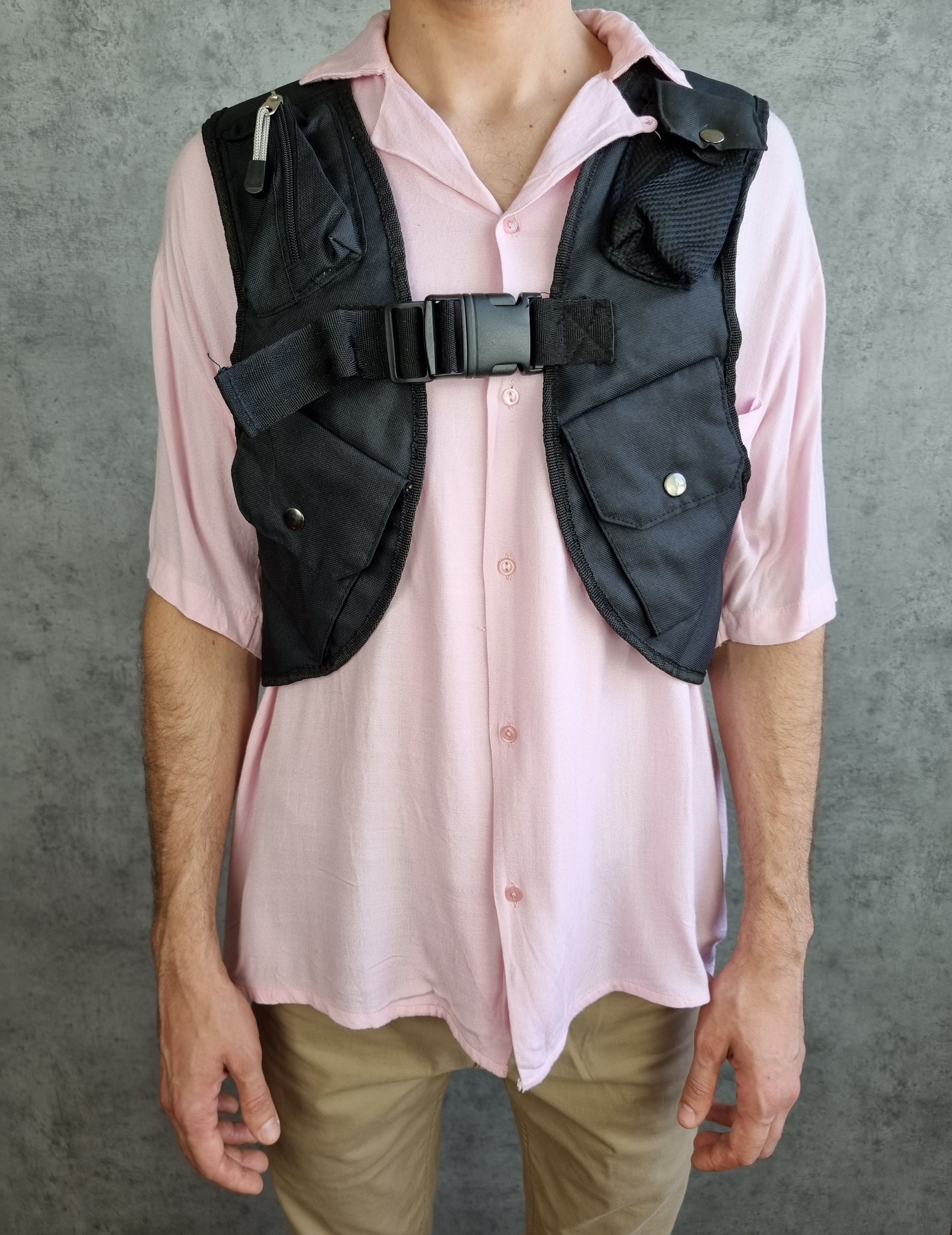 Paradise 90s Rare Utility Cargo Vest Size US S / EU 44-46 / 1 - 4 Thumbnail