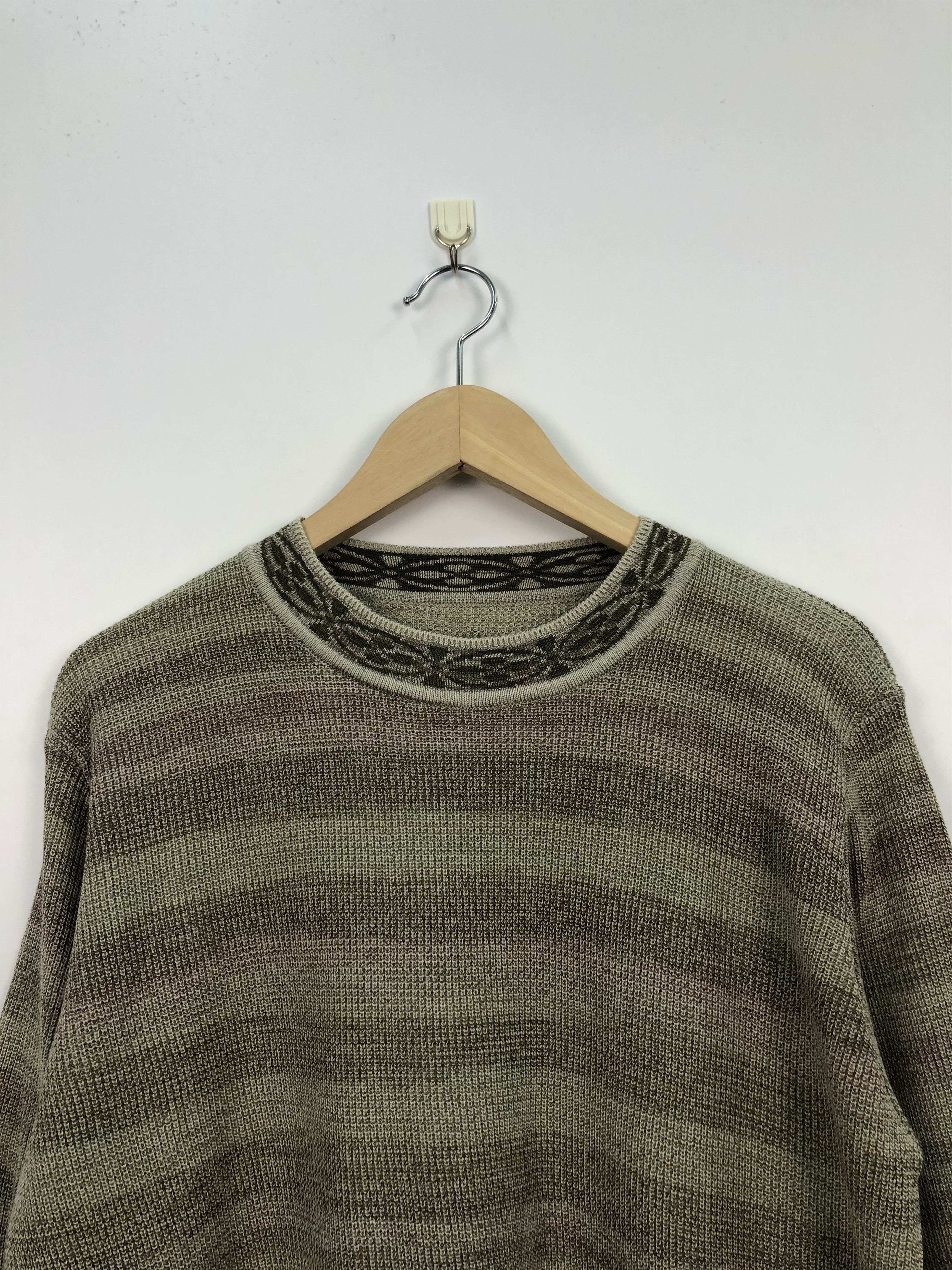 Vintage Vintage Designer Knitwear Striped Size US L / EU 52-54 / 3 - 2 Thumbnail