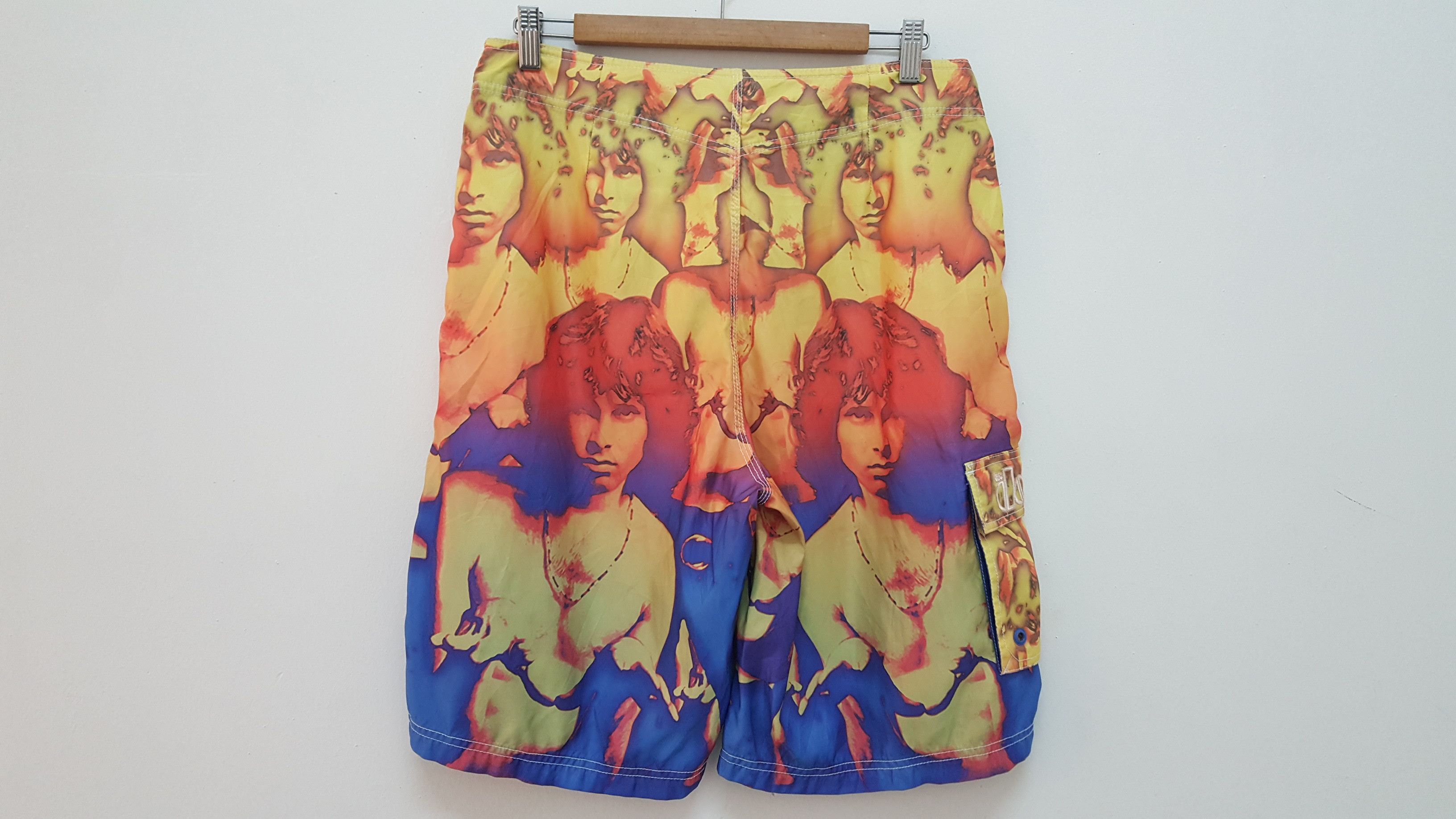 Band Tees × LSDworldpeace RARE 🔥 RAVE VIBE THE DOORS JIM MORRISON SHORT PANT Size US 33 - 2 Thumbnail