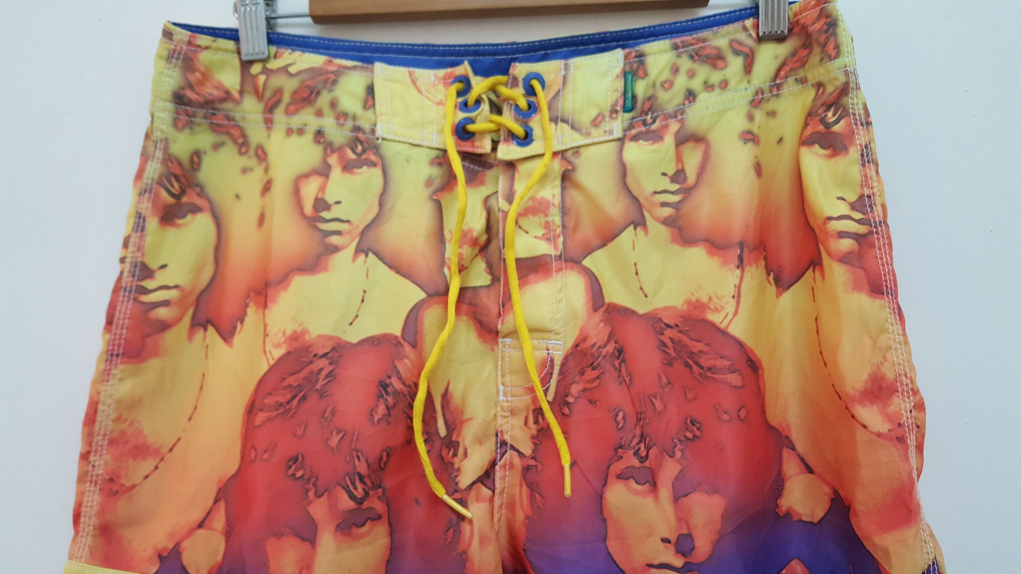 Band Tees × LSDworldpeace RARE 🔥 RAVE VIBE THE DOORS JIM MORRISON SHORT PANT Size US 33 - 6 Thumbnail