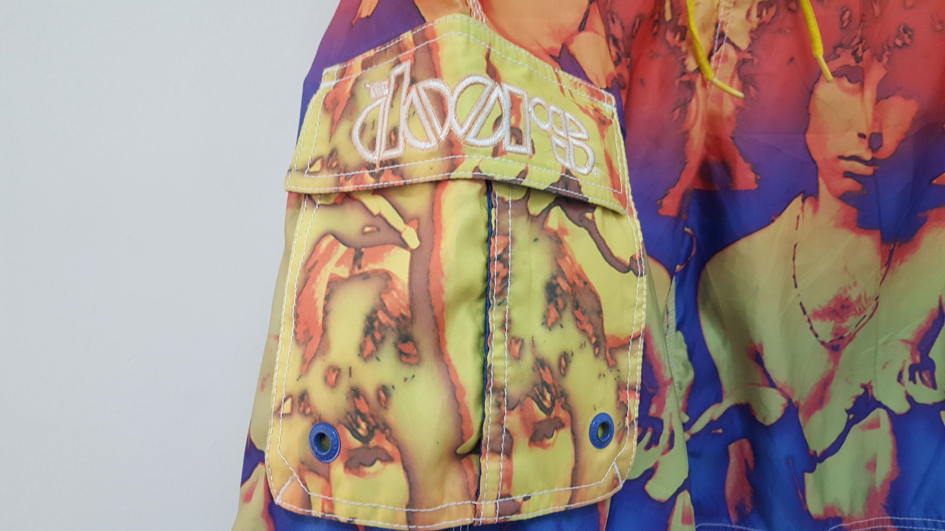Band Tees × LSDworldpeace RARE 🔥 RAVE VIBE THE DOORS JIM MORRISON SHORT PANT Size US 33 - 3 Thumbnail