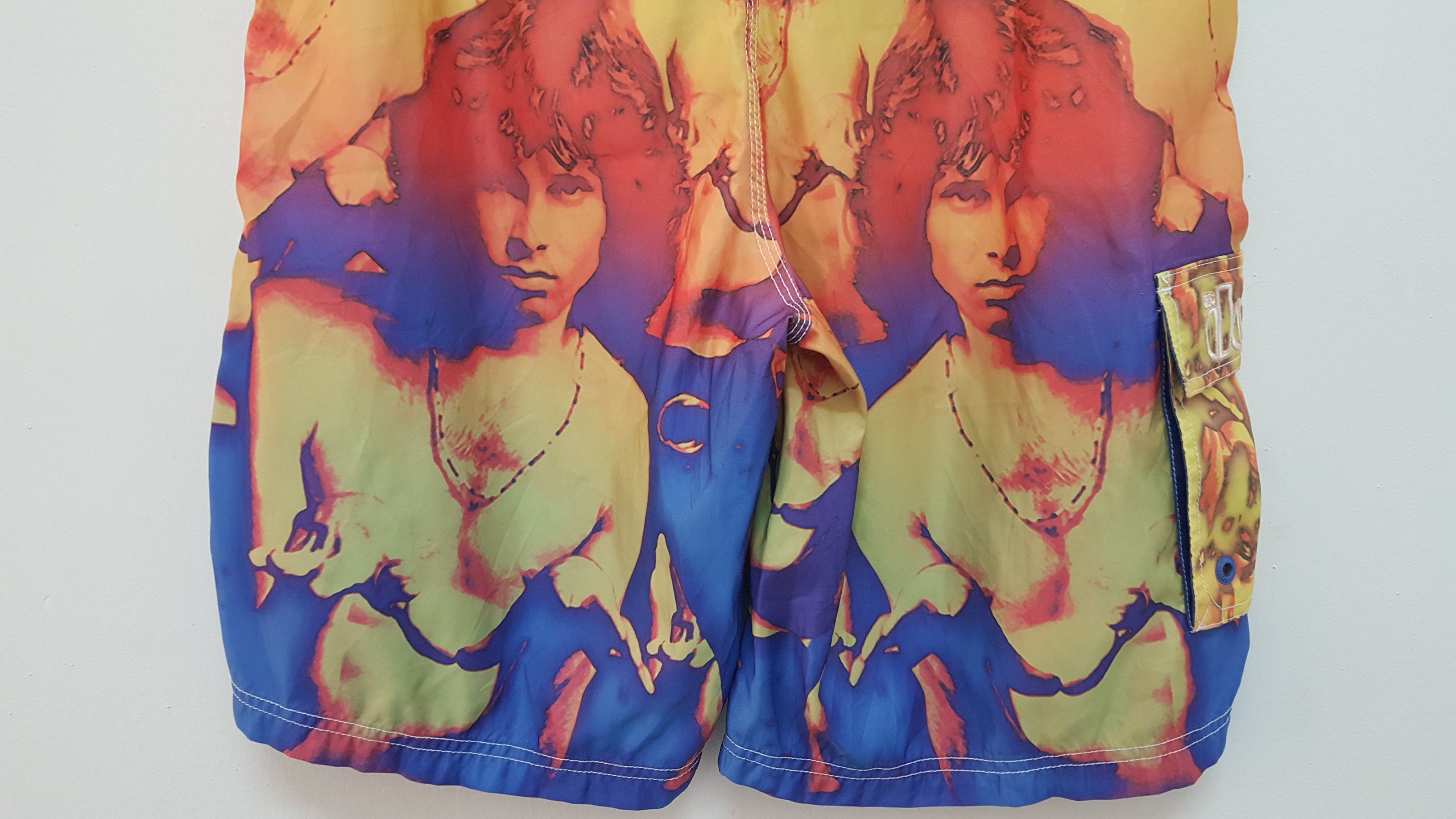 Band Tees × LSDworldpeace RARE 🔥 RAVE VIBE THE DOORS JIM MORRISON SHORT PANT Size US 33 - 7 Thumbnail