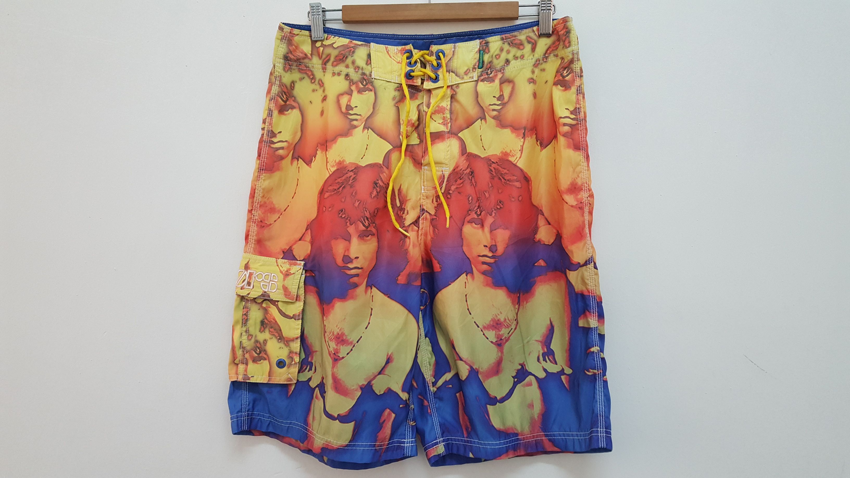Band Tees × LSDworldpeace RARE 🔥 RAVE VIBE THE DOORS JIM MORRISON SHORT PANT Size US 33 - 1 Thumbnail