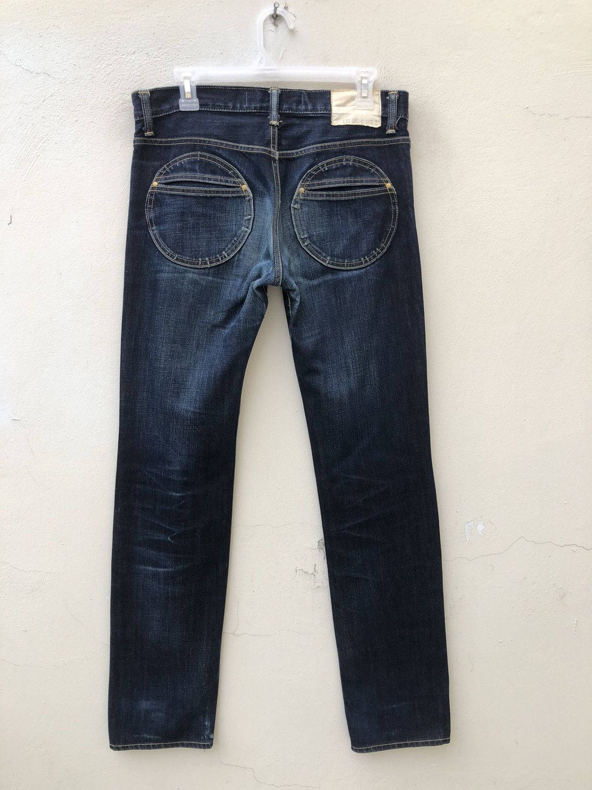 Vintage 15Jyuga Bottom Makers Japan Ageing Indigo Blue Denim Jeans Size US 31 - 6 Thumbnail