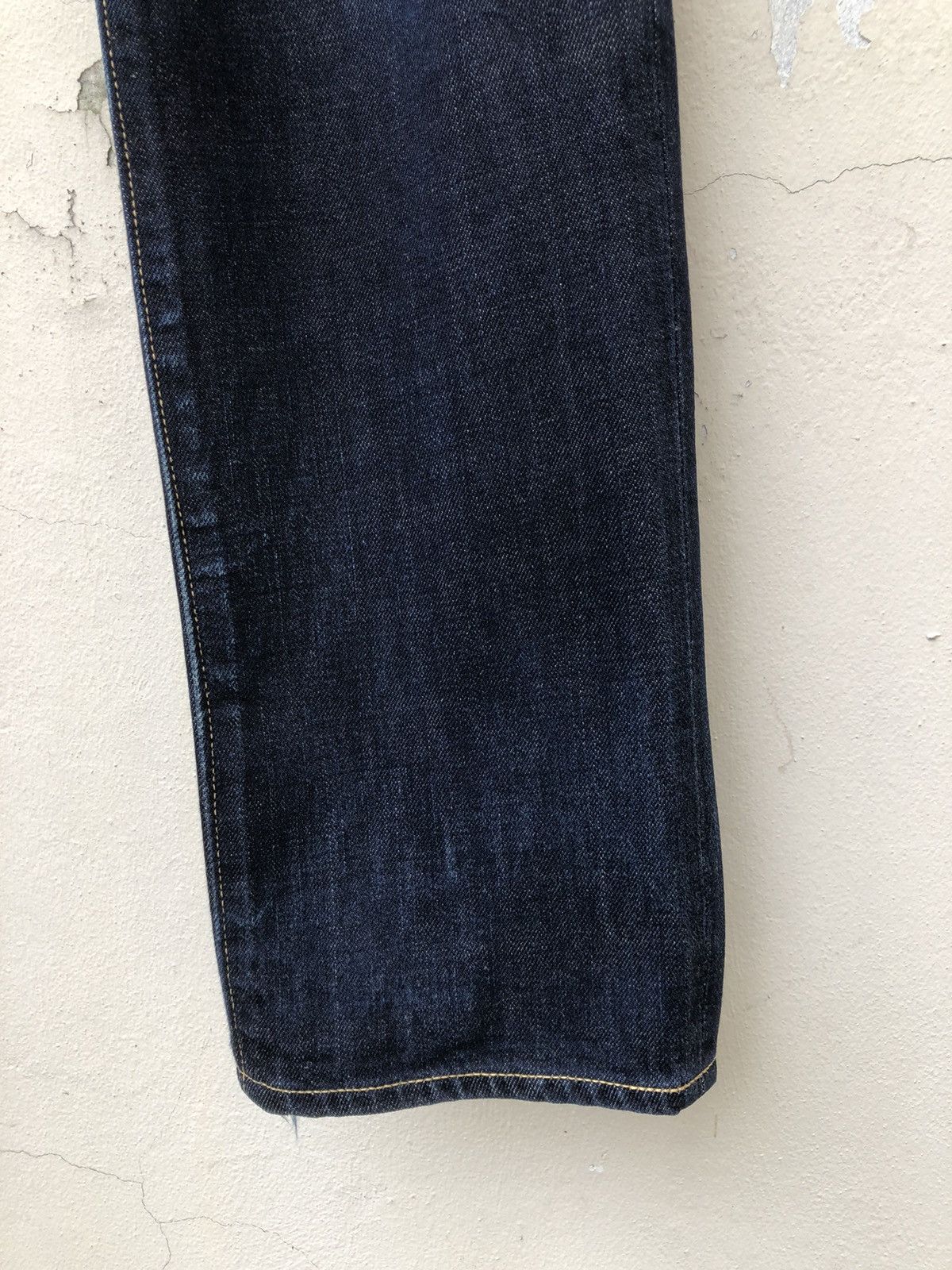 Vintage 15Jyuga Bottom Makers Japan Ageing Indigo Blue Denim Jeans Size US 31 - 22 Thumbnail