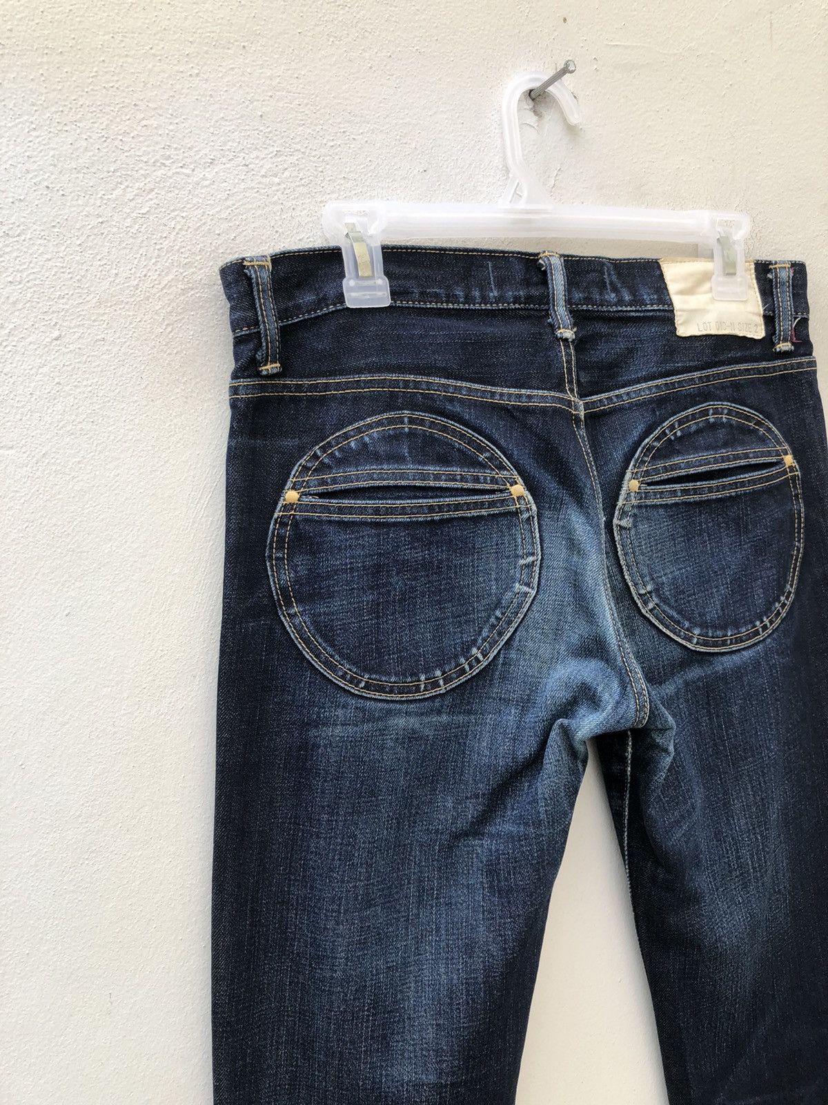 Vintage 15Jyuga Bottom Makers Japan Ageing Indigo Blue Denim Jeans Size US 31 - 7 Thumbnail