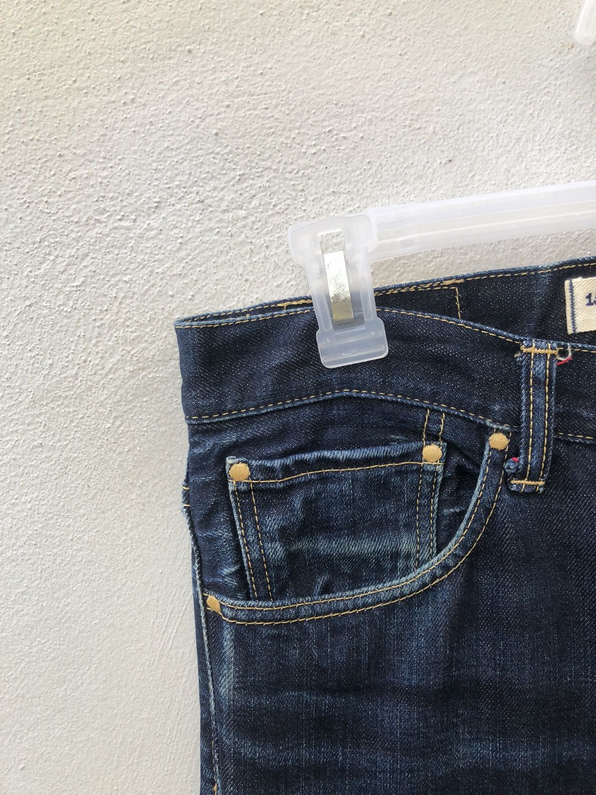 Vintage 15Jyuga Bottom Makers Japan Ageing Indigo Blue Denim Jeans Size US 31 - 15 Thumbnail