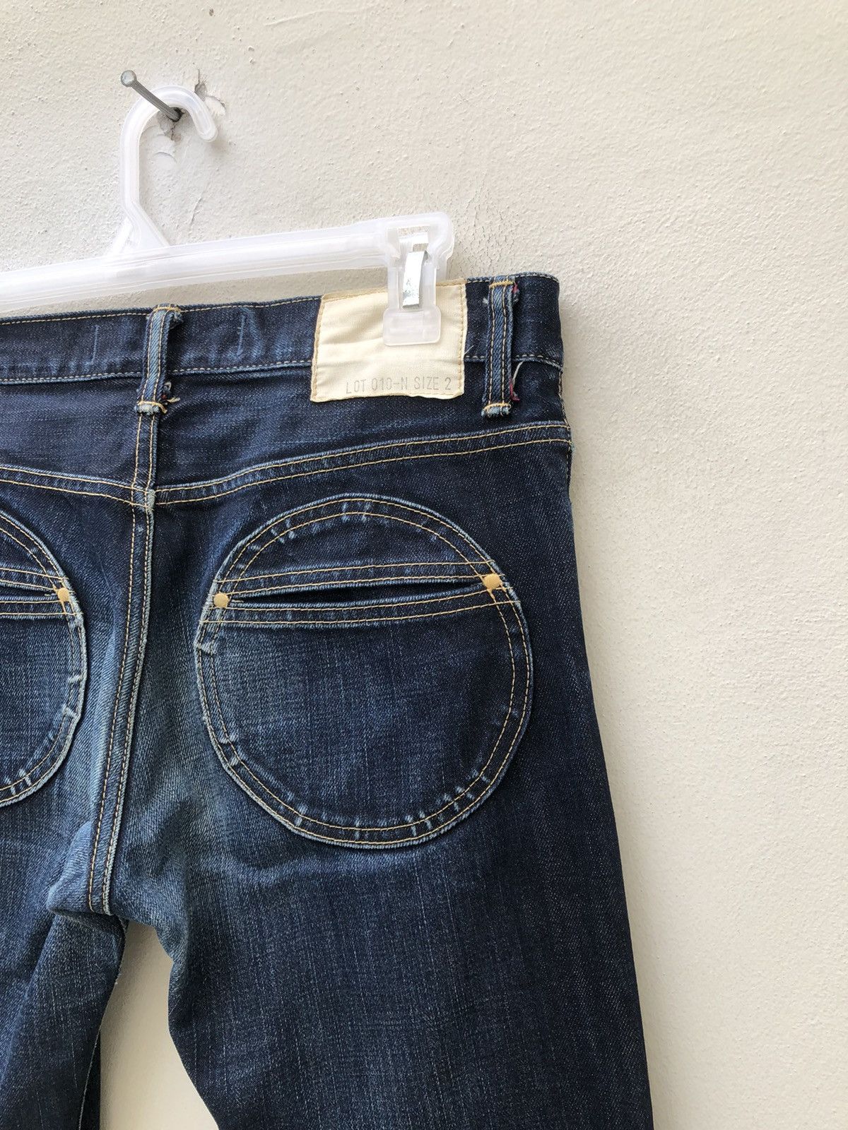 Vintage 15Jyuga Bottom Makers Japan Ageing Indigo Blue Denim Jeans Size US 31 - 10 Thumbnail