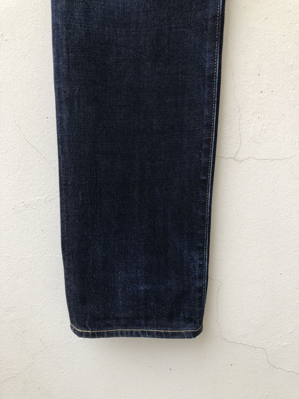 Vintage 15Jyuga Bottom Makers Japan Ageing Indigo Blue Denim Jeans Size US 31 - 19 Thumbnail