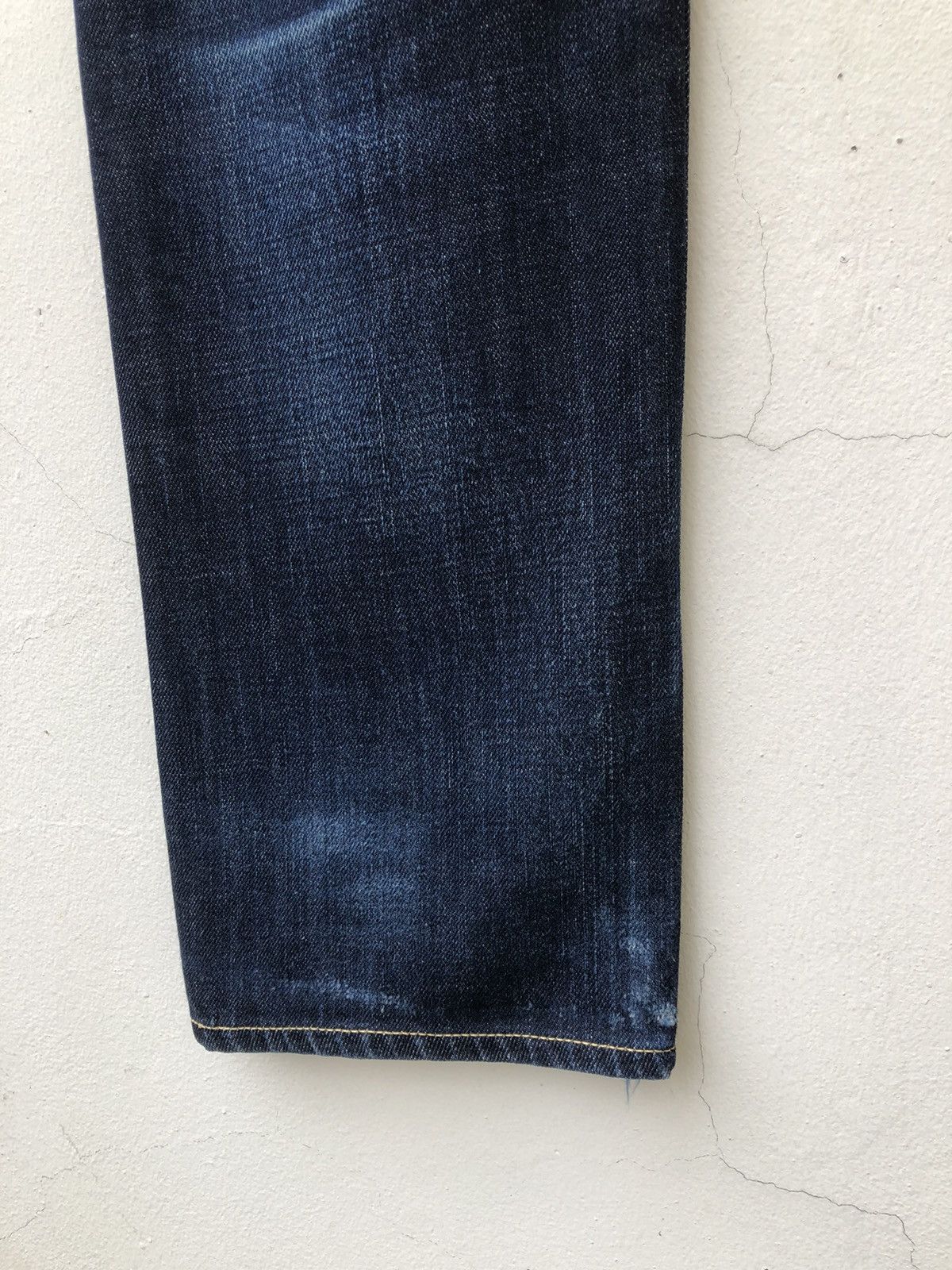 Vintage 15Jyuga Bottom Makers Japan Ageing Indigo Blue Denim Jeans Size US 31 - 9 Thumbnail