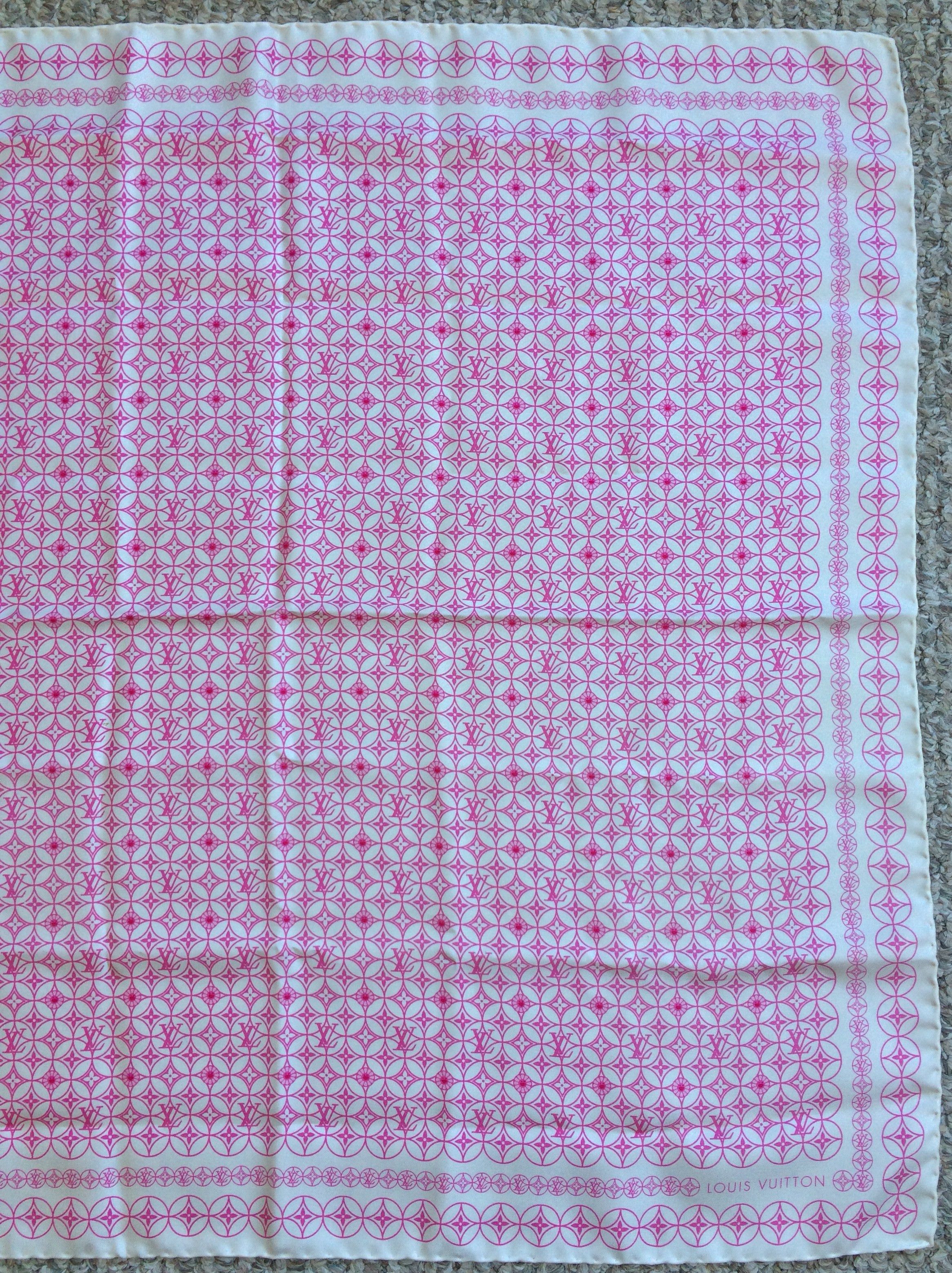 Louis Vuitton × Takashi Murakami NEW S/S 2003 Louis Vuitton Murakami Monogram Silk Scarf Size ONE SIZE - 3 Thumbnail