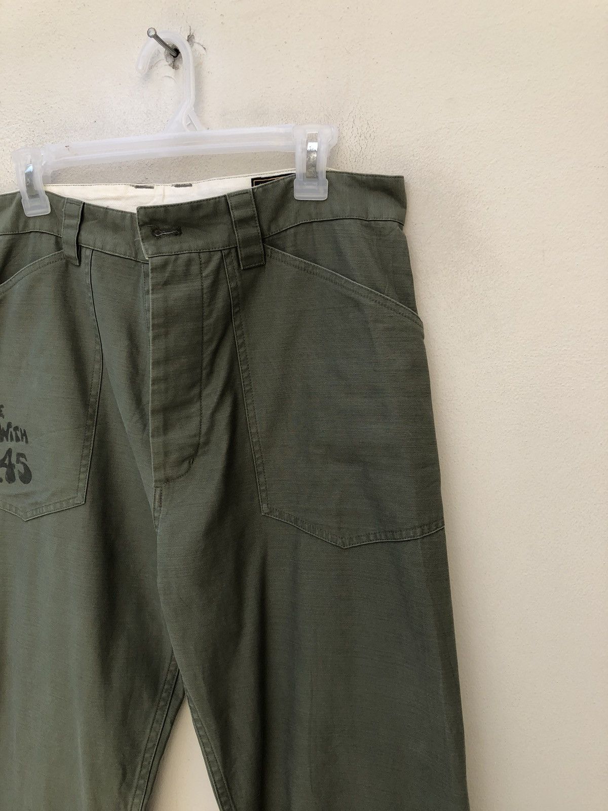 FUCT SSD FUCT Olive Green Military Fatigue Trouser Pant Size US 33 - 11 Thumbnail
