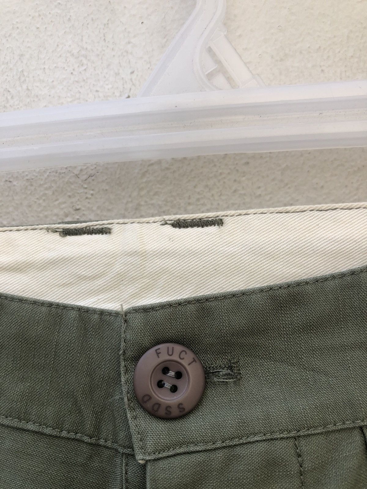 FUCT SSD FUCT Olive Green Military Fatigue Trouser Pant Size US 33 - 7 Thumbnail