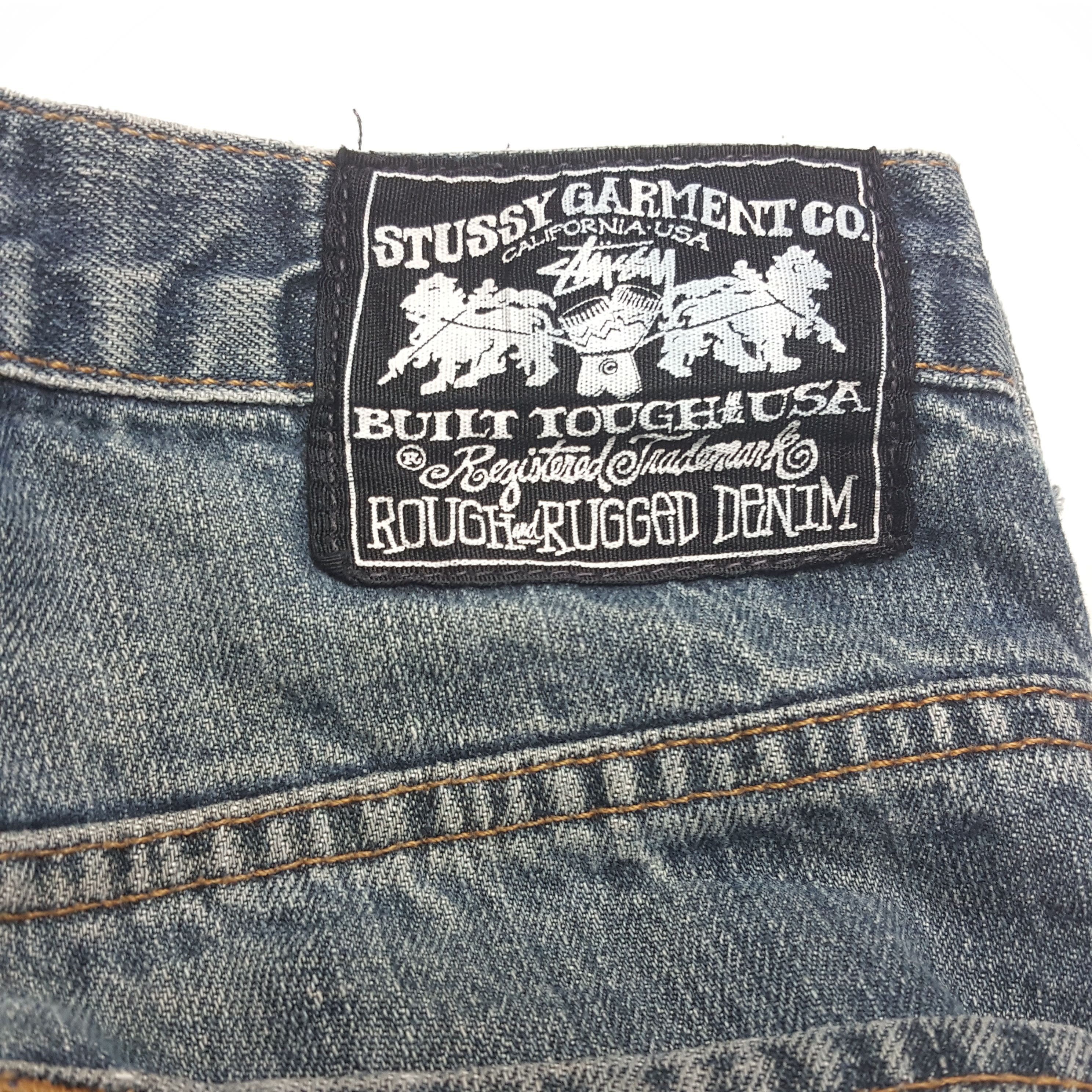 Stussy × Vintage Vintage STUSSY Streetwear Custom Logo Style Jeans Pants Size US 33 - 15 Thumbnail