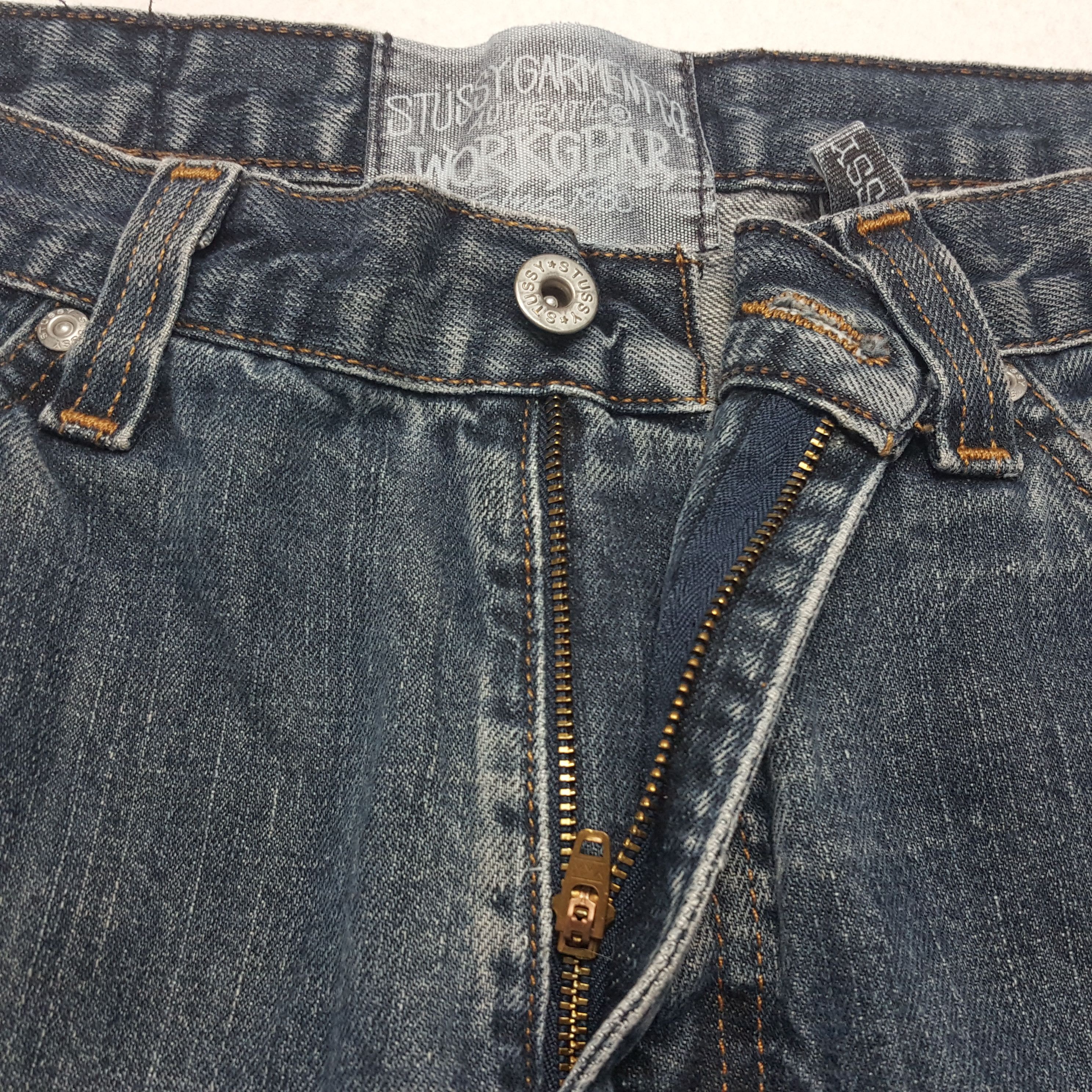 Stussy × Vintage Vintage STUSSY Streetwear Custom Logo Style Jeans Pants Size US 33 - 12 Thumbnail