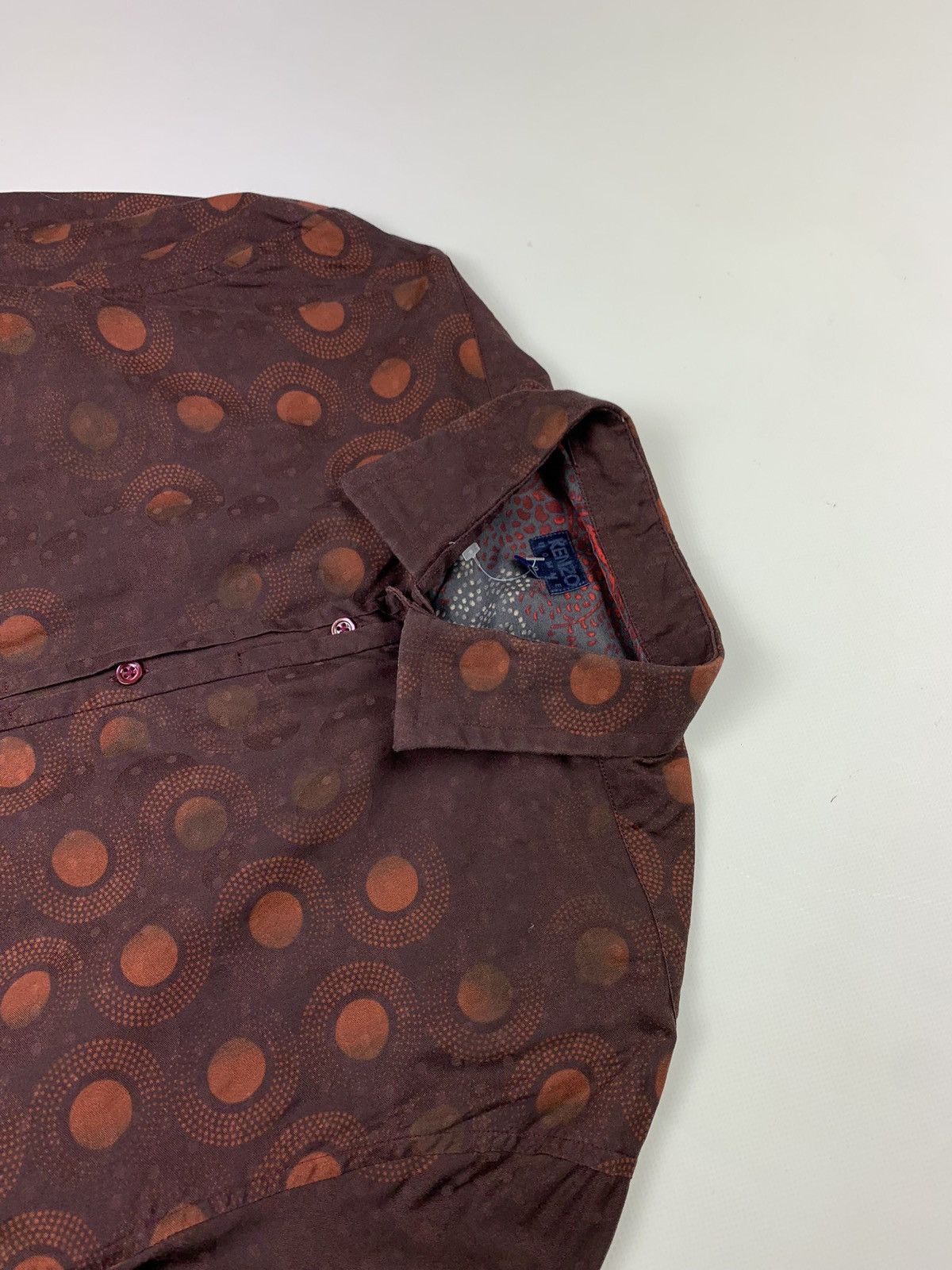 Kenzo Kenzo Homme men’s geometric pattern long sleeve shirt Size US XL / EU 56 / 4 - 4 Thumbnail