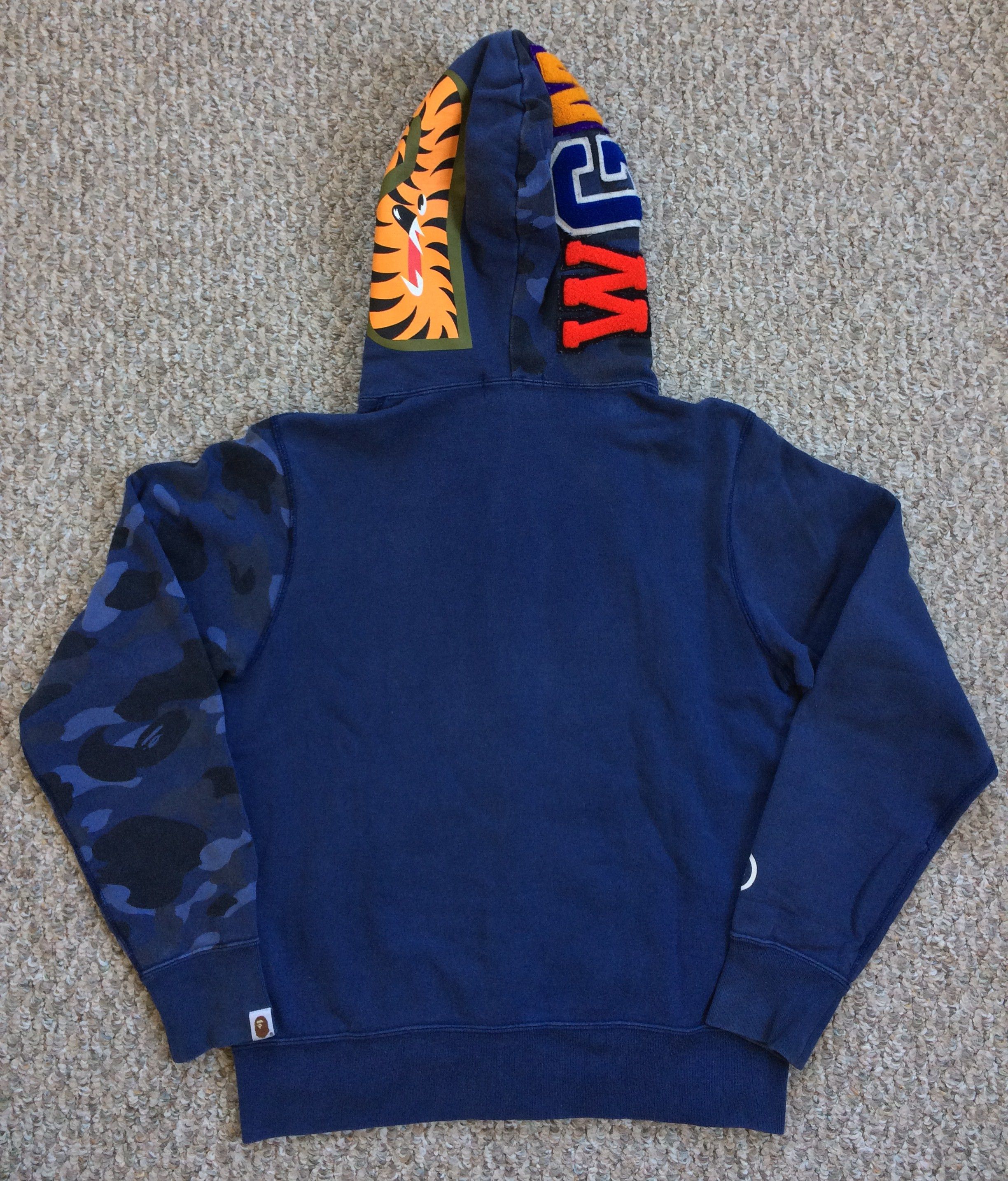 Bape OG Bape Blue Camo Full Zip Shark Hoodie Size US M / EU 48-50 / 2 - 8 Thumbnail