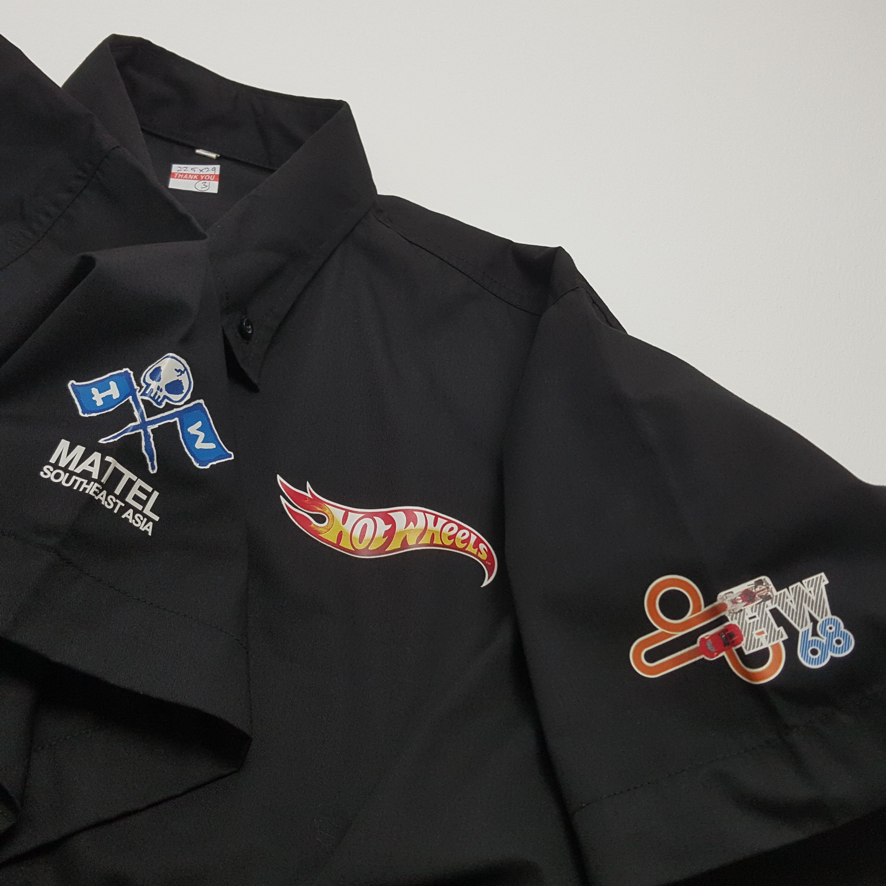 Vintage Vintage HOT WHEELS nice design tournament shirt Size US L / EU 52-54 / 3 - 3 Thumbnail