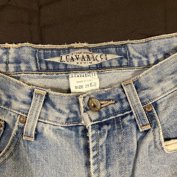 Other Vintage Z. Cavaricci Light Wash Jean Shorts | Grailed