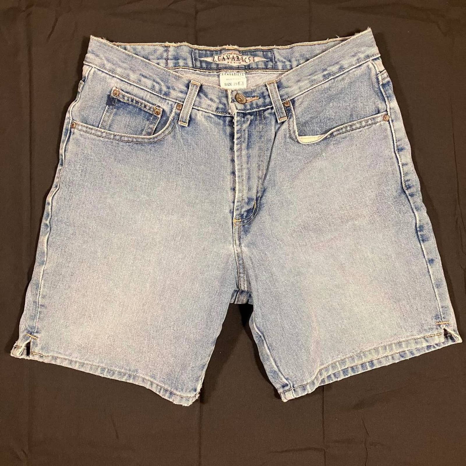Other Vintage Z. Cavaricci Light Wash Jean Shorts | Grailed