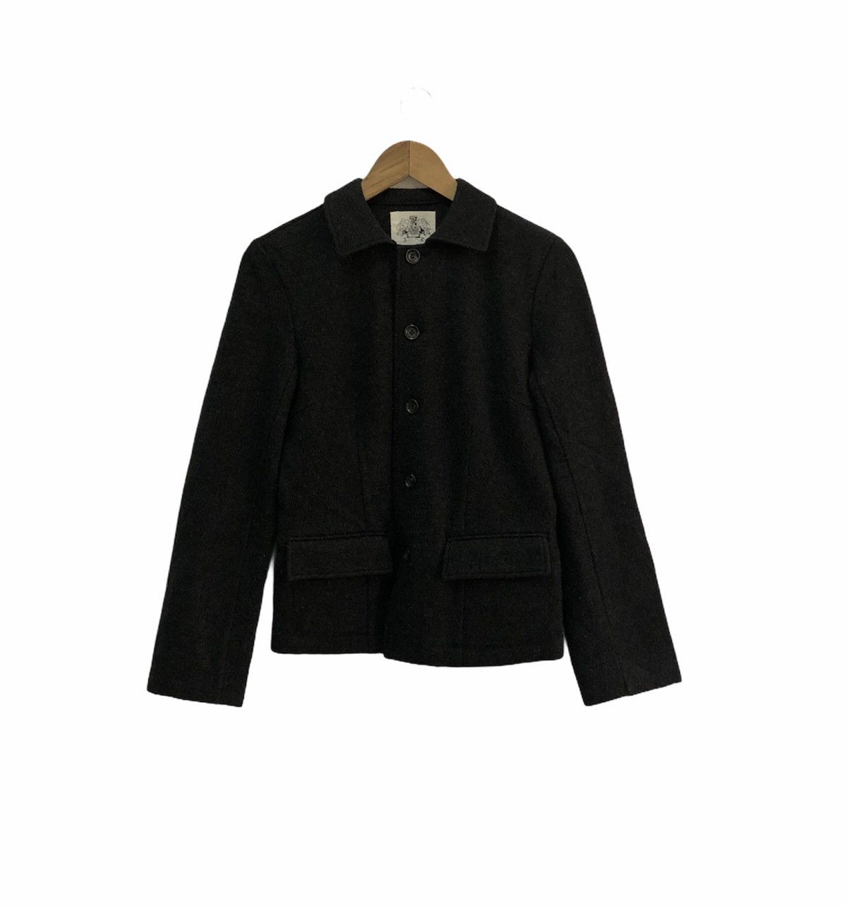 CABANE de ZUCCa ❌NEED GONE❌Cabane De Zucca Issey Miyake Black Wool Jacket Size US XS / EU 42 / 0 - 2 Thumbnail