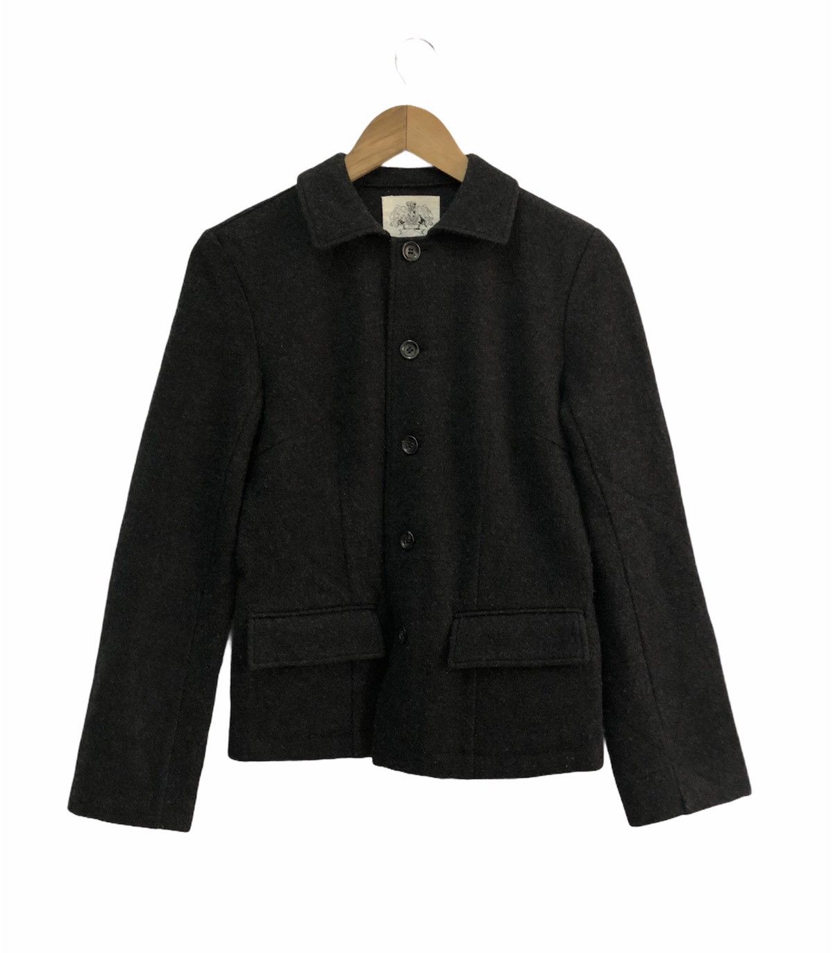 CABANE de ZUCCa ❌NEED GONE❌Cabane De Zucca Issey Miyake Black Wool Jacket Size US XS / EU 42 / 0 - 1 Thumbnail