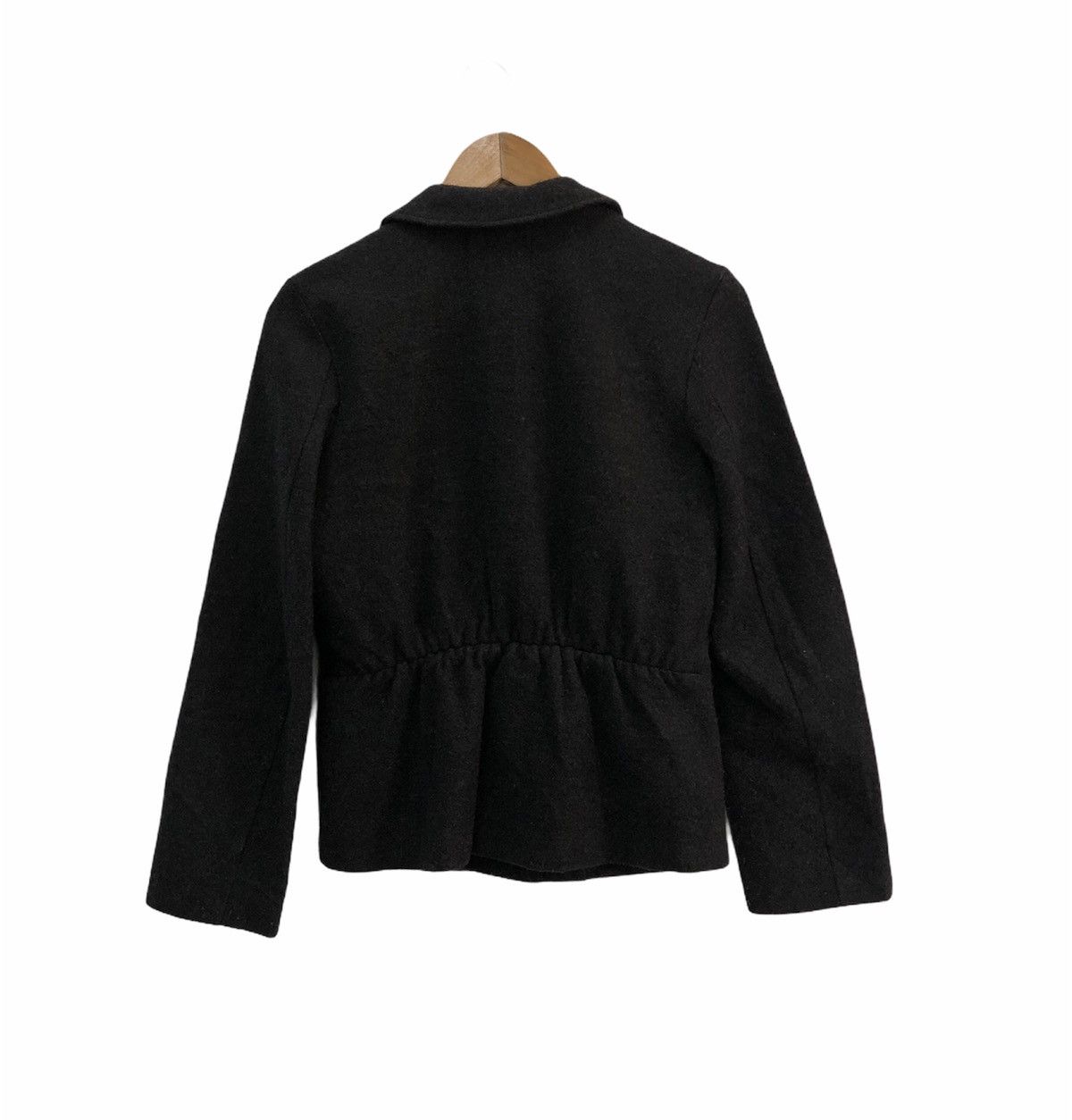 CABANE de ZUCCa ❌NEED GONE❌Cabane De Zucca Issey Miyake Black Wool Jacket Size US XS / EU 42 / 0 - 8 Thumbnail