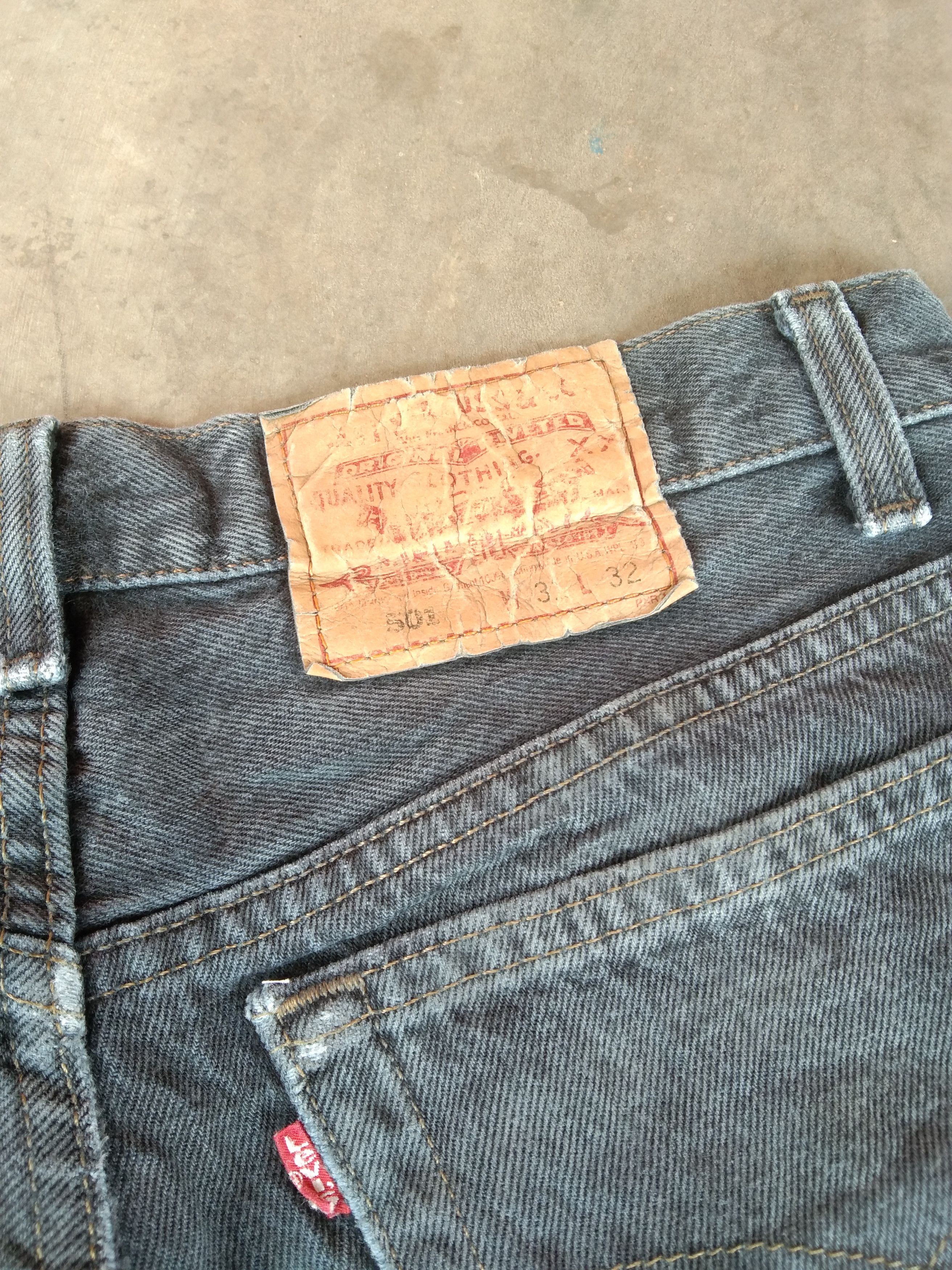 Levi's 90s Vintage Levi's 501 Made In USA Distressed Jeans 31x32 Size US 31 - 4 Thumbnail