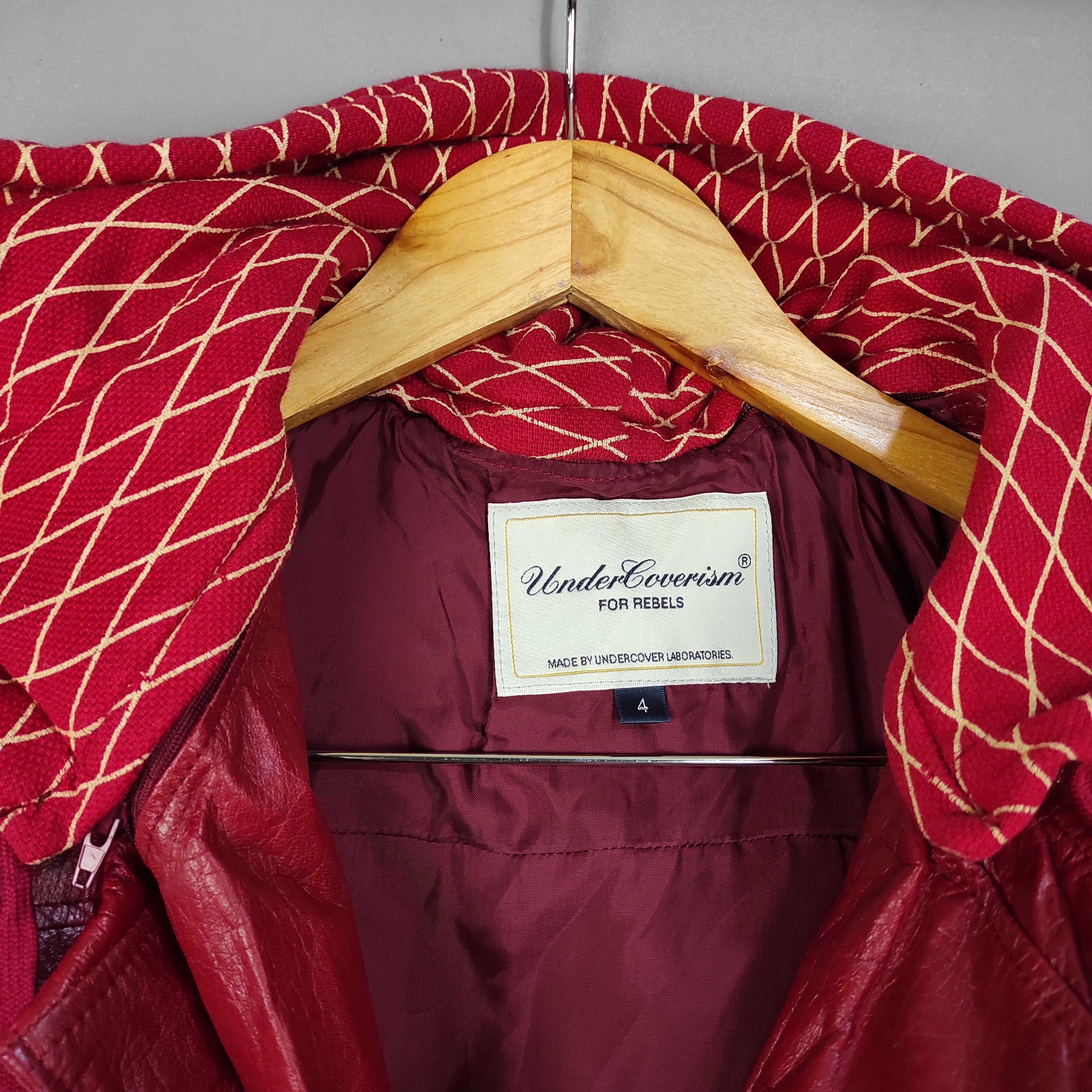 Jun Takahashi × Undercover UNDERCOVER Red Hood Docking Leather Riders Multi Pocket Size US XL / EU 56 / 4 - 5 Thumbnail