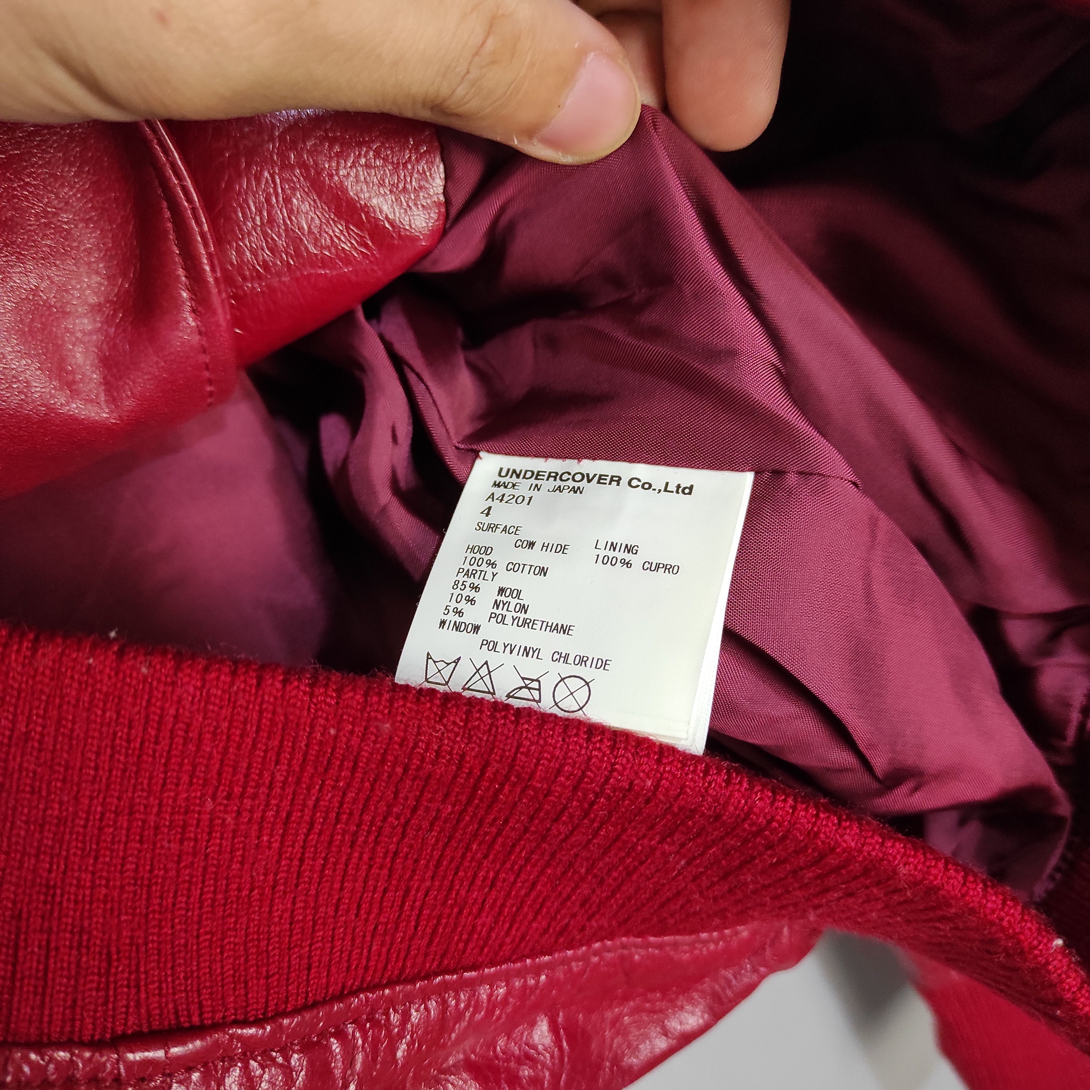 Jun Takahashi × Undercover UNDERCOVER Red Hood Docking Leather Riders Multi Pocket Size US XL / EU 56 / 4 - 6 Thumbnail