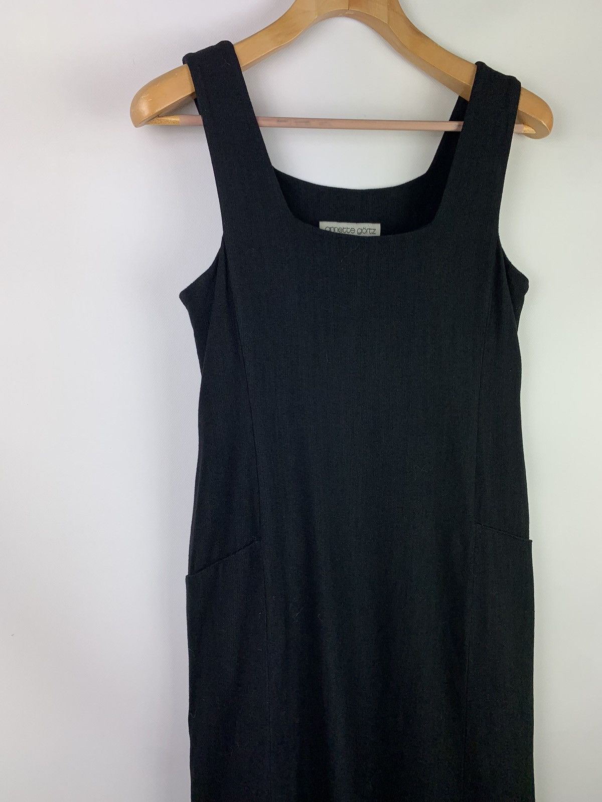 Annette Gortz Annette Gortz women’s sleeveless Avant-garde maxi dress wool Size M / US 6-8 / IT 42-44 - 3 Thumbnail