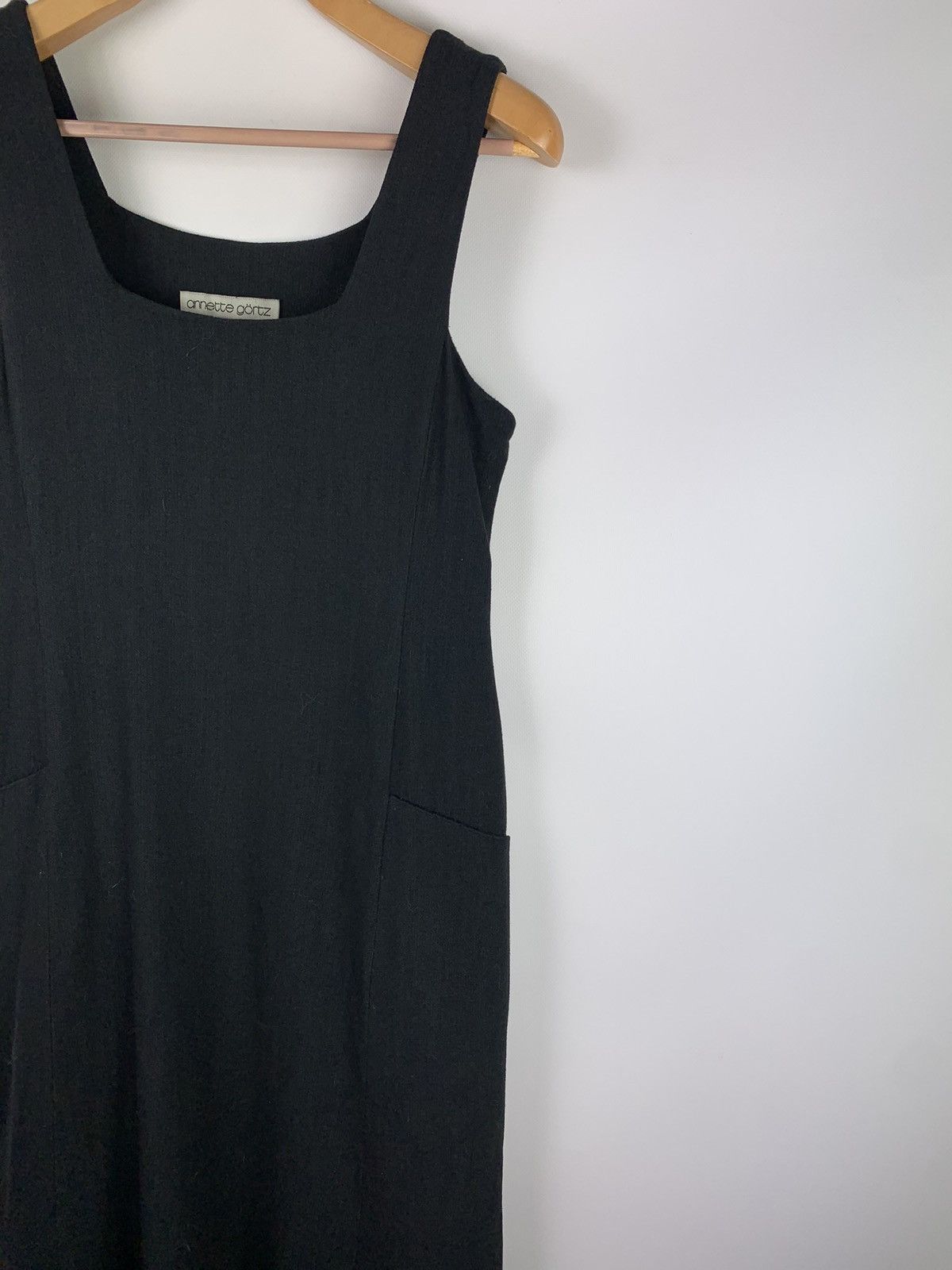 Annette Gortz Annette Gortz women’s sleeveless Avant-garde maxi dress wool Size M / US 6-8 / IT 42-44 - 2 Thumbnail