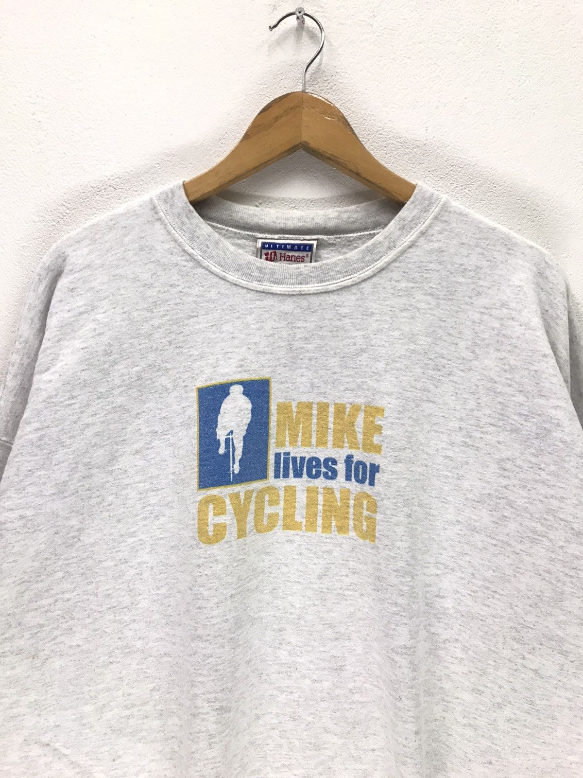 Hanes × Sports Specialties × Vintage Vintage Mike Lives For Cycling Sweatshirt Size US XL / EU 56 / 4 - 2 Thumbnail