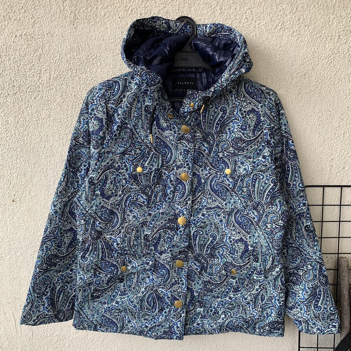 Japanese Brand Talbots Paisley button hoodie light jacket Size L / US 10 / IT 46 - 1 Thumbnail
