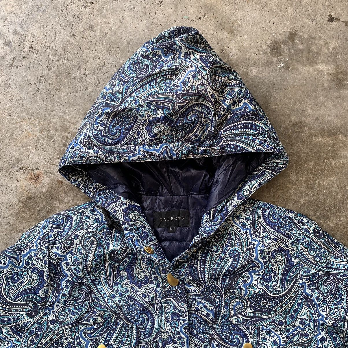 Japanese Brand Talbots Paisley button hoodie light jacket Size L / US 10 / IT 46 - 13 Thumbnail