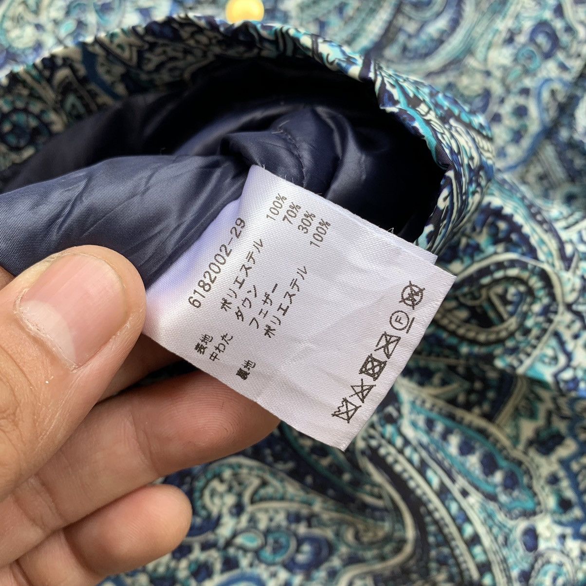 Japanese Brand Talbots Paisley button hoodie light jacket Size L / US 10 / IT 46 - 16 Thumbnail