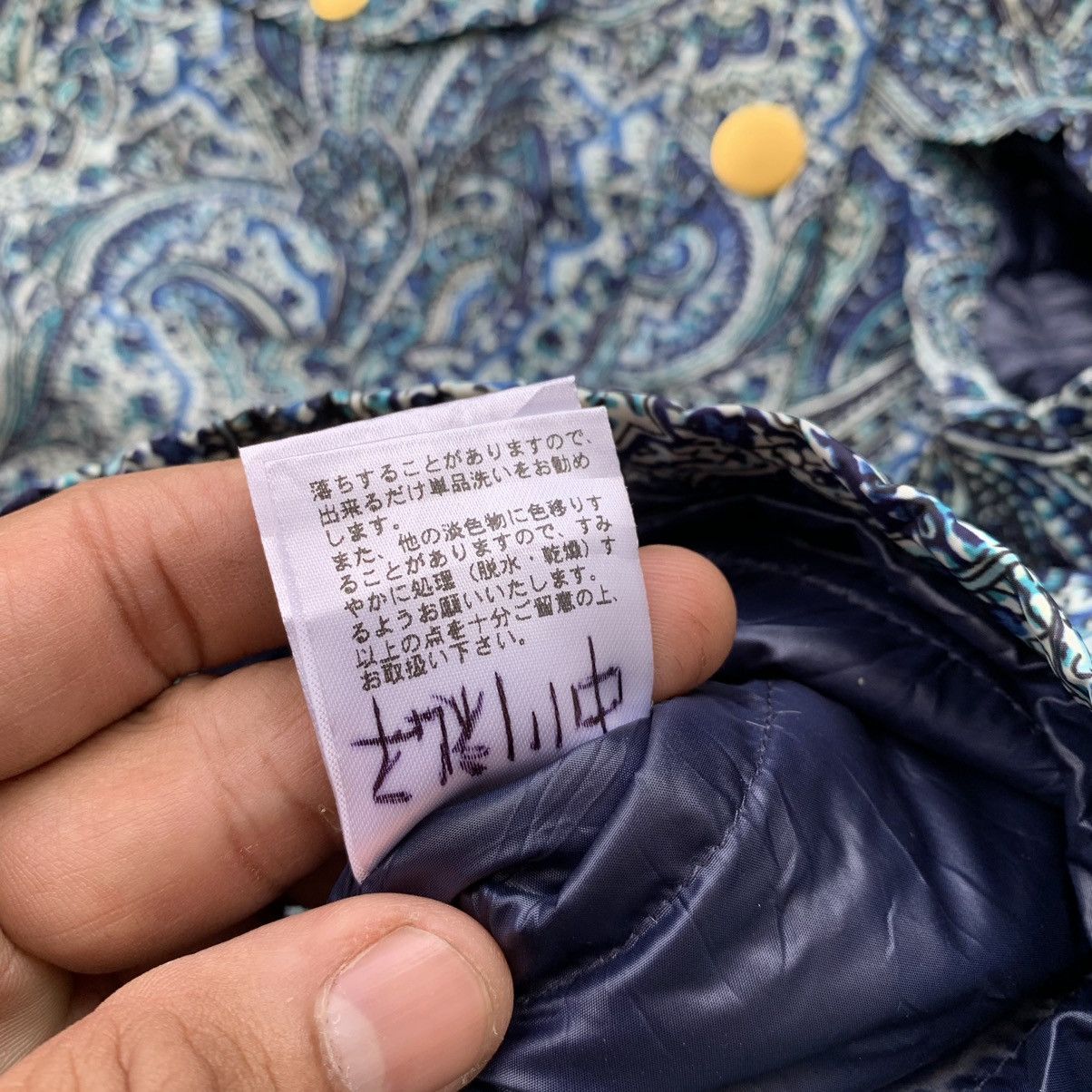 Talbots Paisley button hoodie light jacket