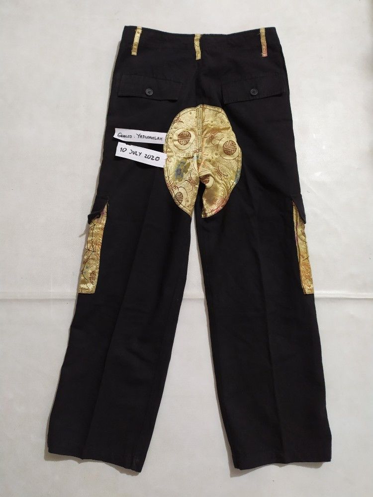 Japanese Brand 🔥SATORI Cargo Multi pocket Skull Skeleton Embroidered Pants Size US 30 / EU 46 - 6 Thumbnail