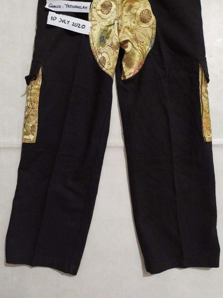 Japanese Brand 🔥SATORI Cargo Multi pocket Skull Skeleton Embroidered Pants Size US 30 / EU 46 - 9 Thumbnail