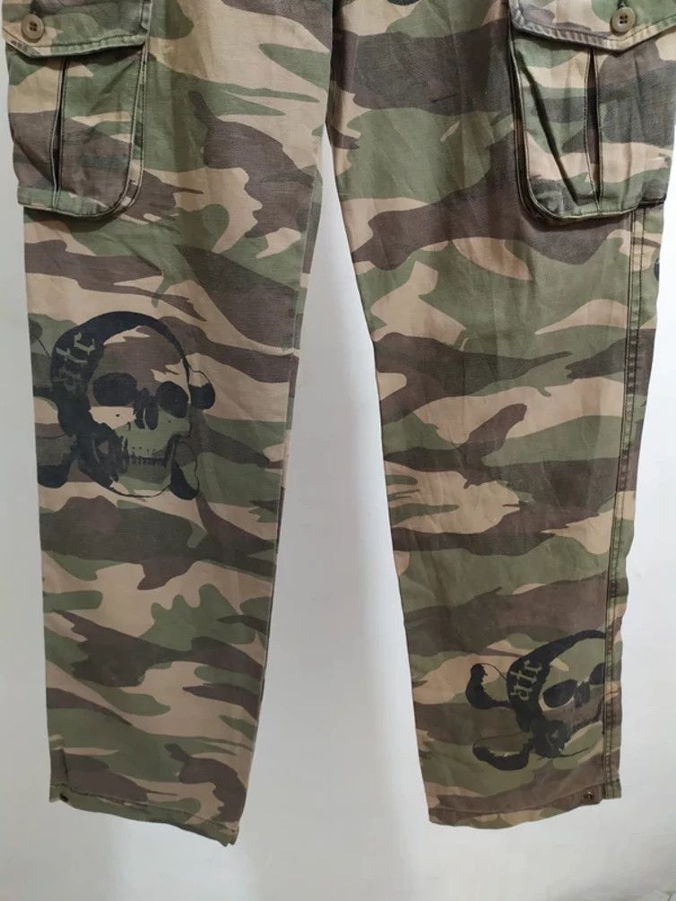 Japanese Brand 🔥In The Attic Skeleton Skull Print Cargo Multipocket Pants Size US 32 / EU 48 - 3 Thumbnail