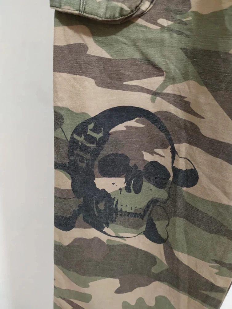 Japanese Brand 🔥In The Attic Skeleton Skull Print Cargo Multipocket Pants Size US 32 / EU 48 - 4 Thumbnail