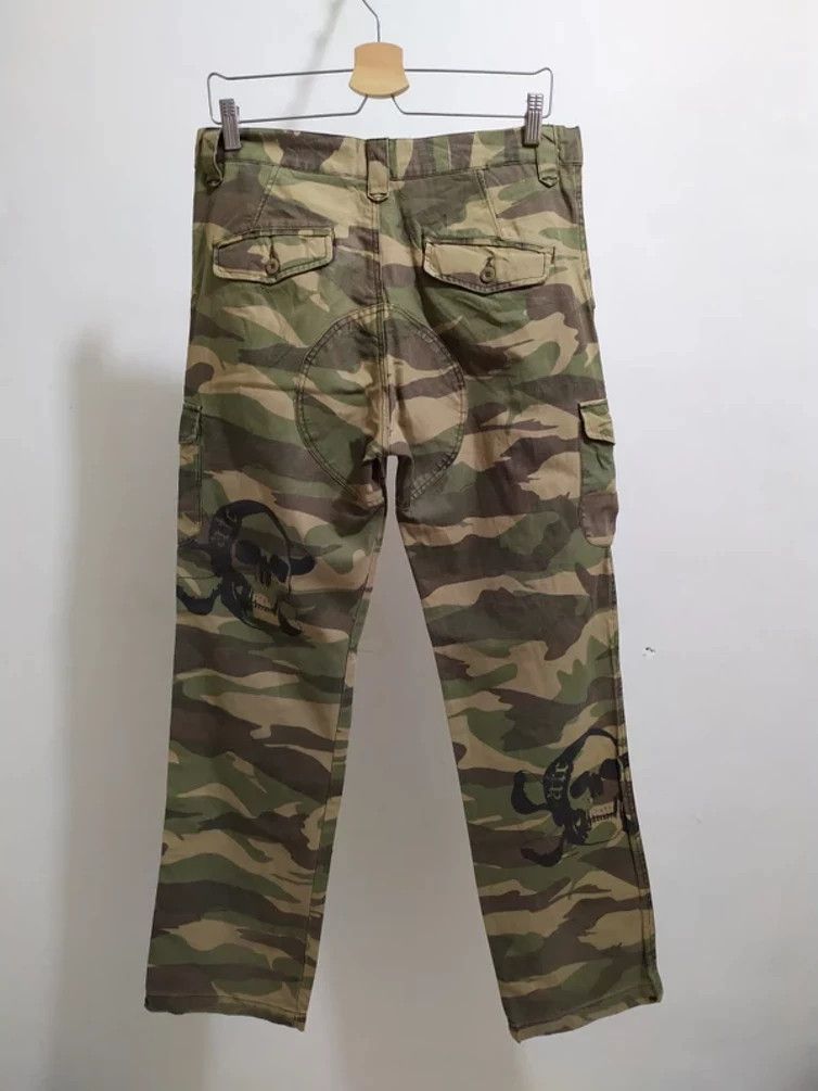 Japanese Brand 🔥In The Attic Skeleton Skull Print Cargo Multipocket Pants Size US 32 / EU 48 - 5 Thumbnail