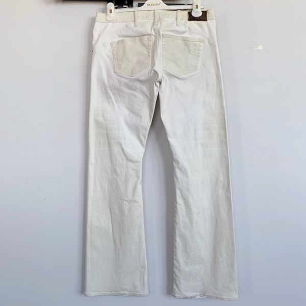 Roberto Just Cavalli Women Snake Skin Print Flared Jeans Pants size 24