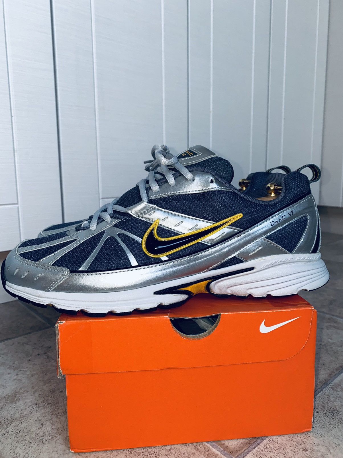 image of Nikelab Air Zoom Dart Cdg React Pegasus Spiridon Vomero Tn Shoes in Silver, Men's (Size 10)